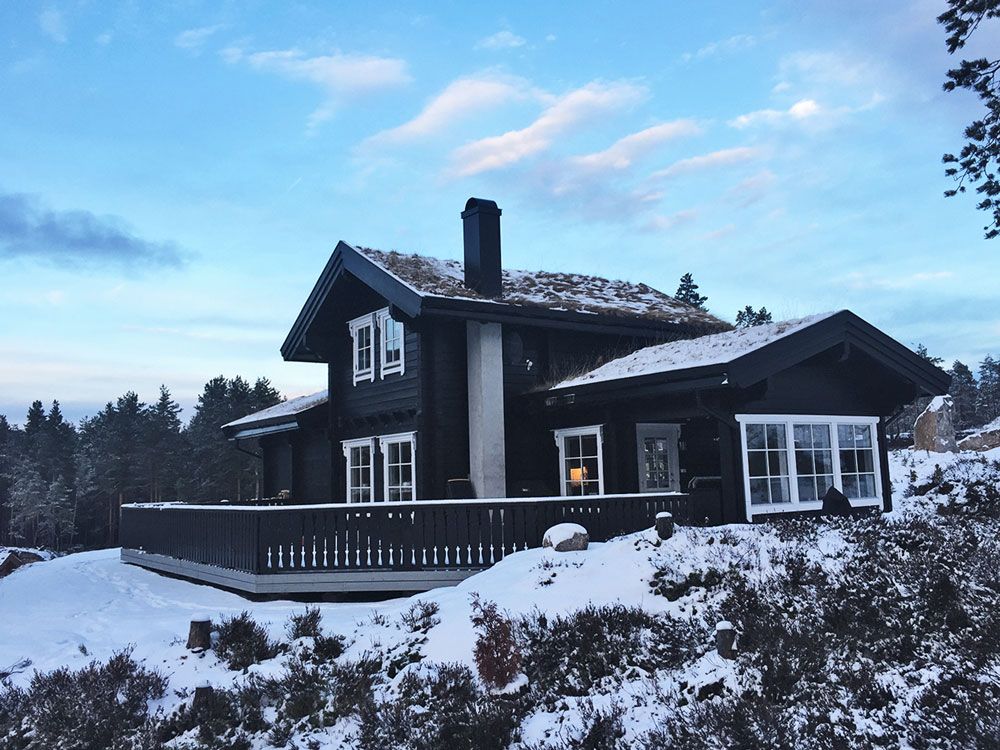 hytte på Vrådal Booking om vinteren