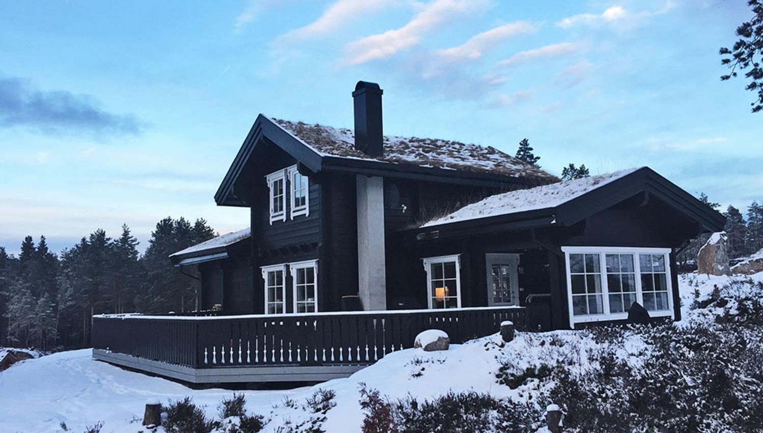 hytte på Vrådal Booking om vinteren
