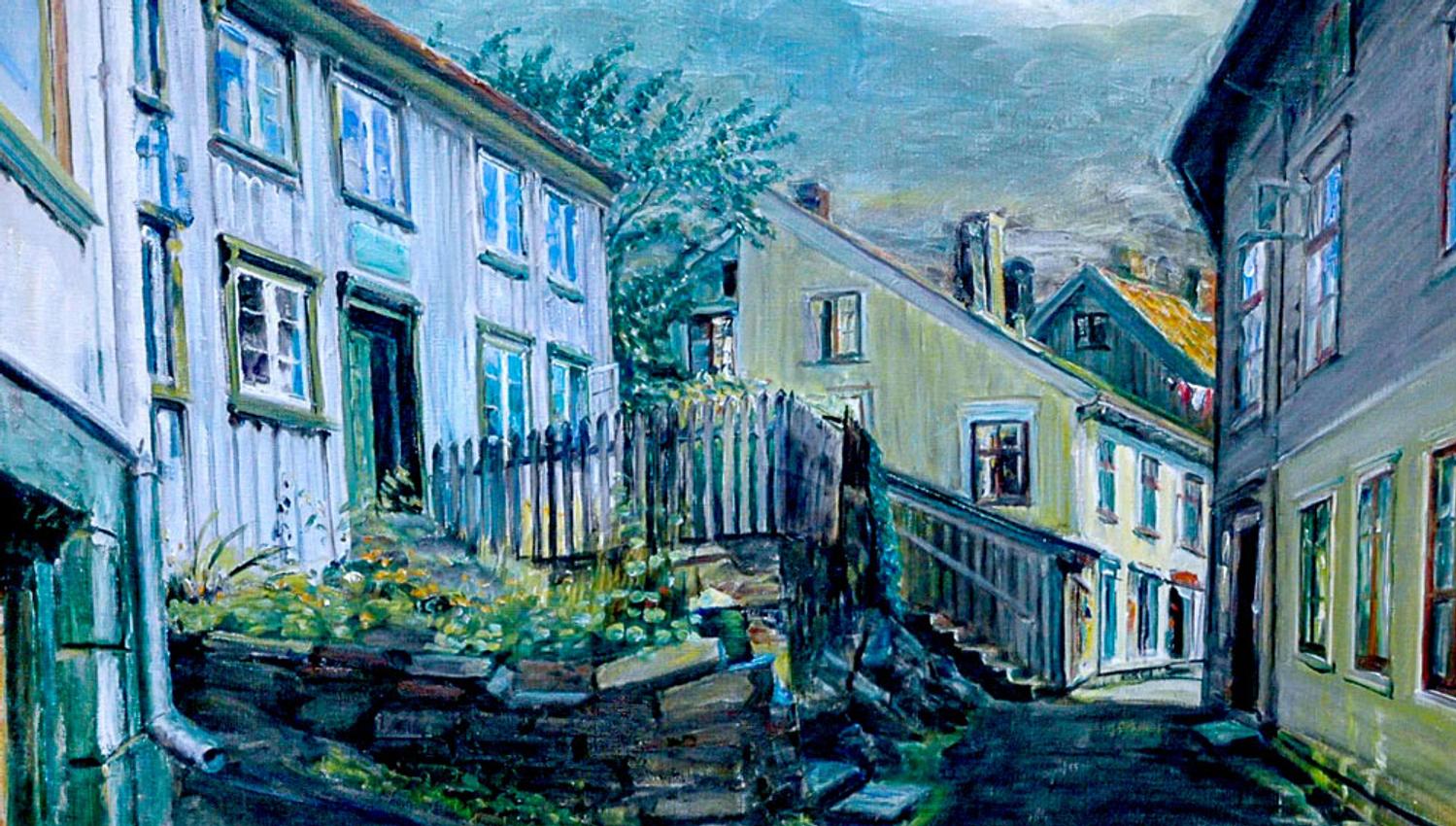 Kittelsenhuset malt av Sveinung Svalastoga i 1933