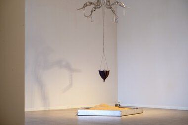 Utstilt kunst på Galleri ØKS.