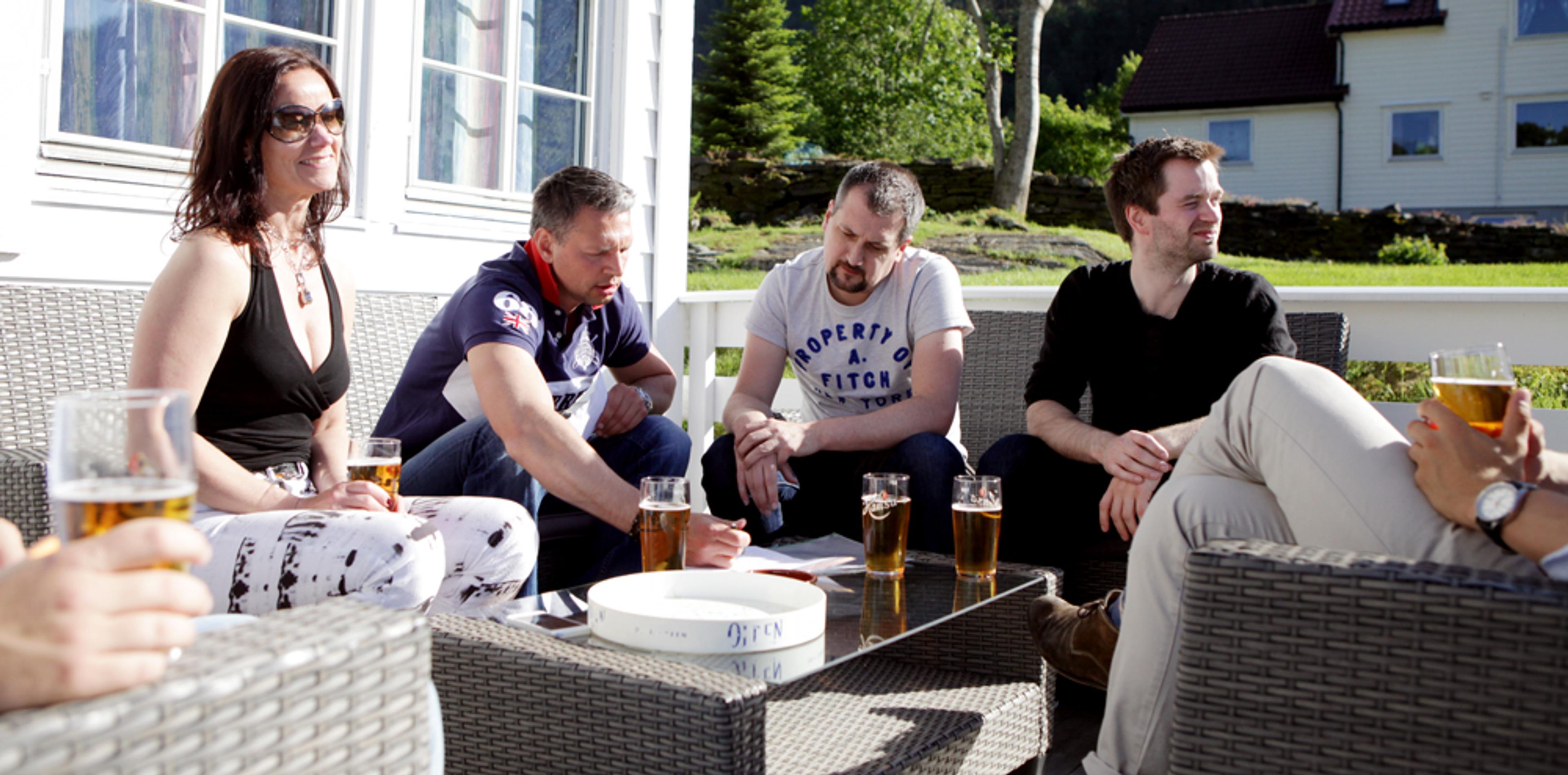 Fjordslottet hotell terrasse