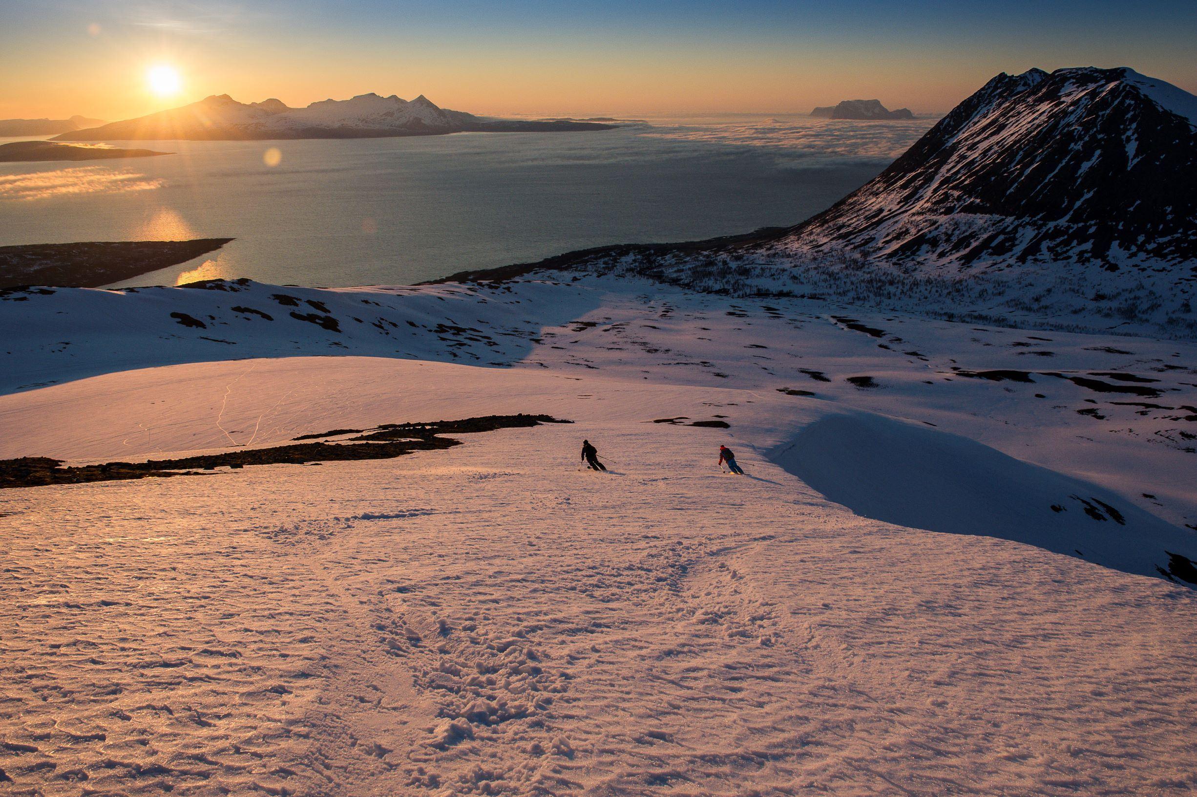 Ski touring in the Lyngen Alps