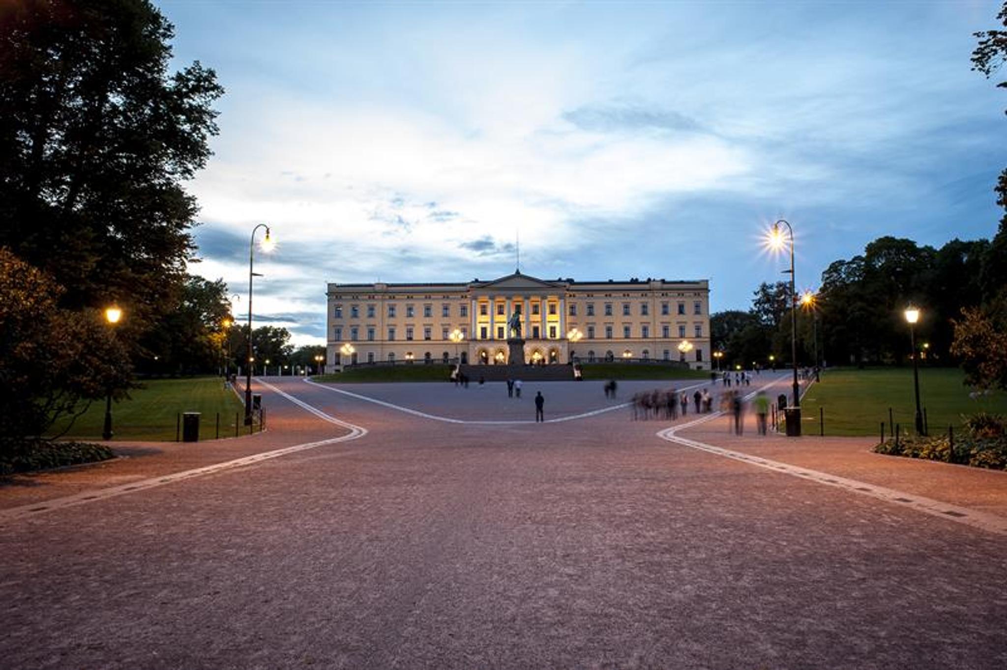 The Royal Palace in the evening