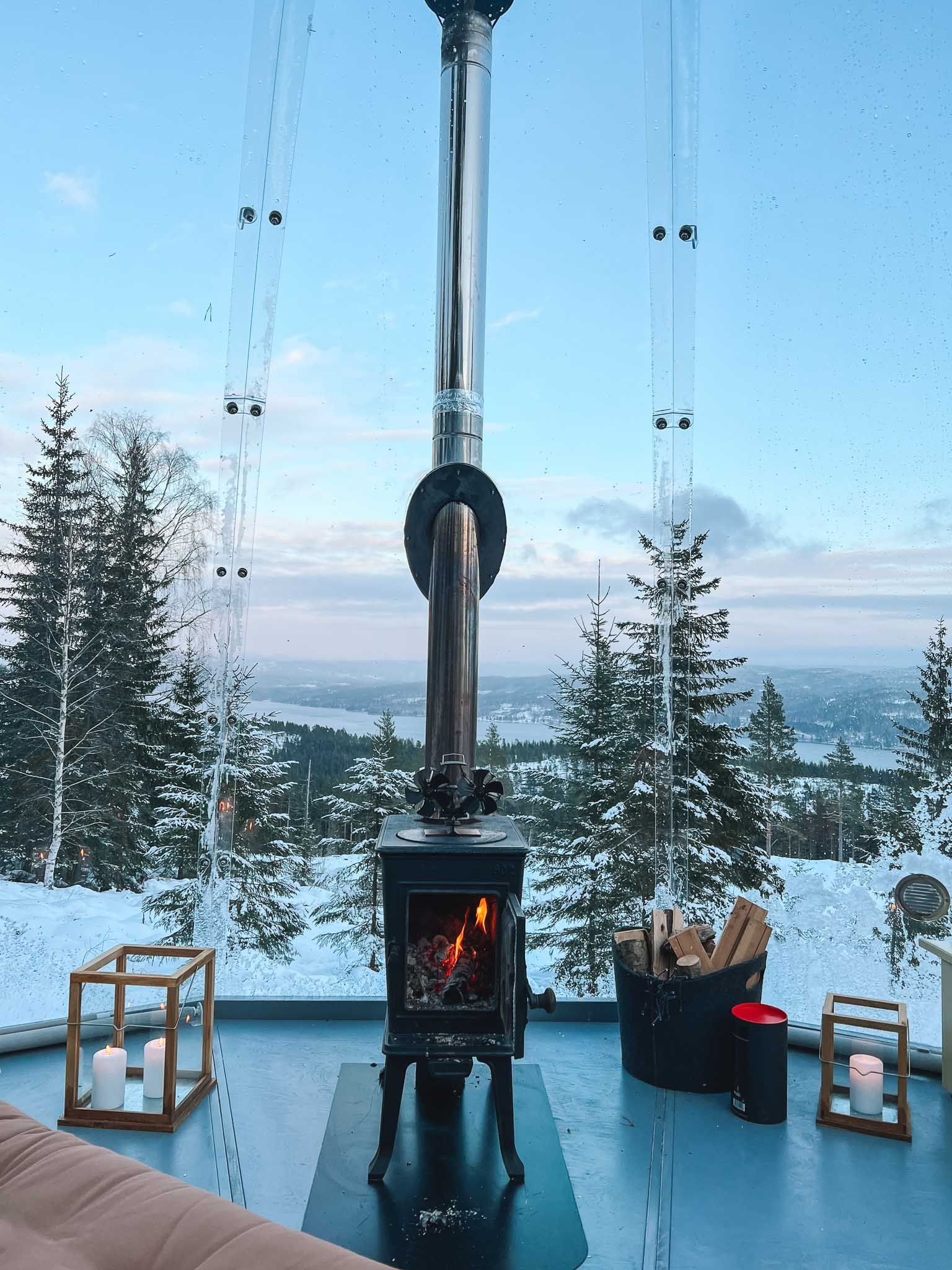 Vedovnen varmer godt om vinteren