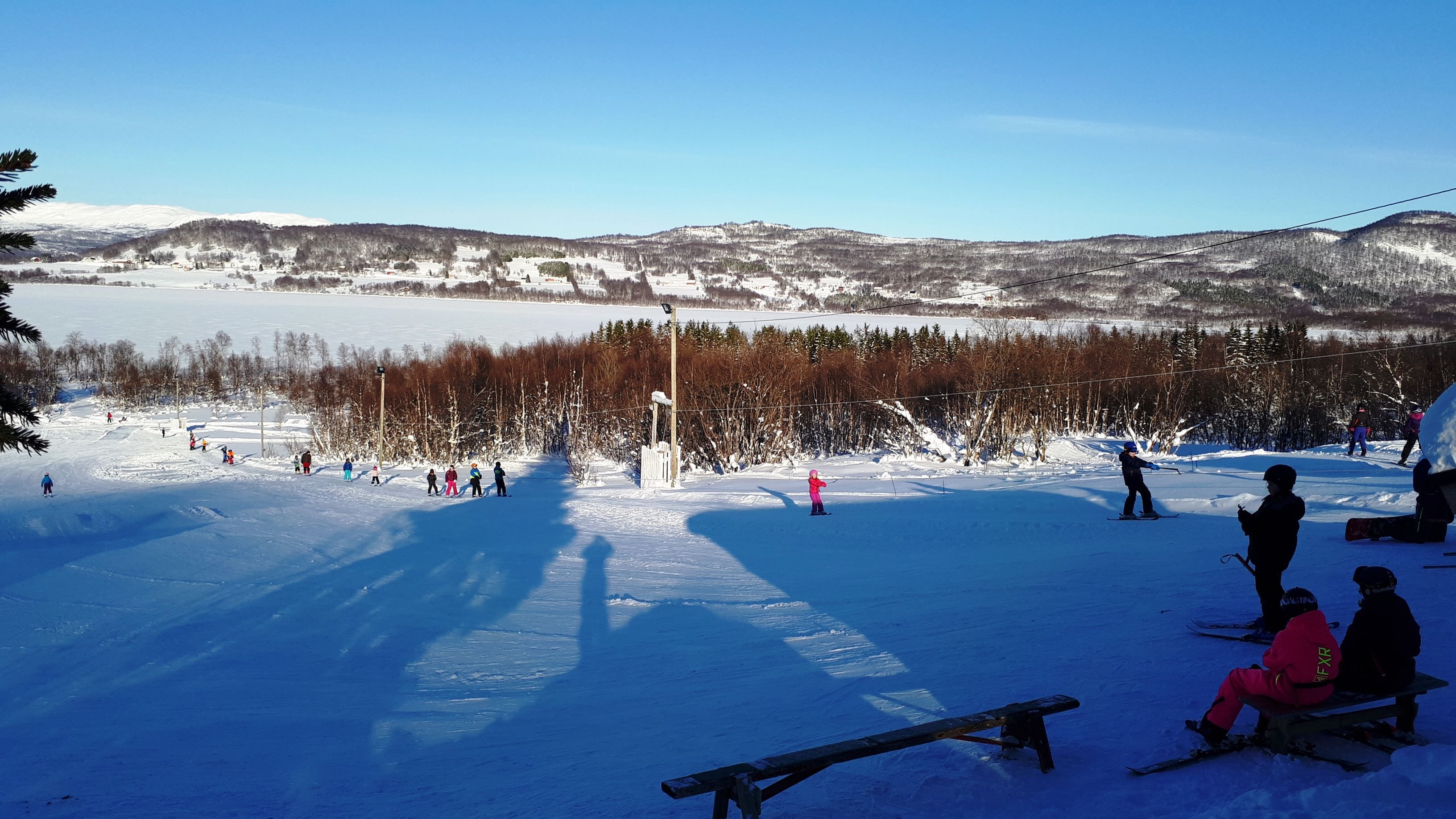winter picture, slalom slope