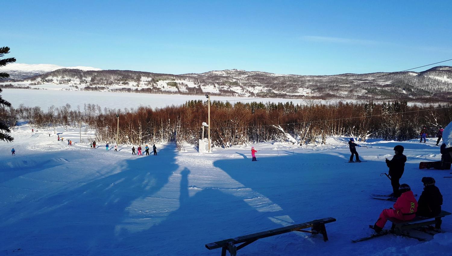 winter picture, slalom slope