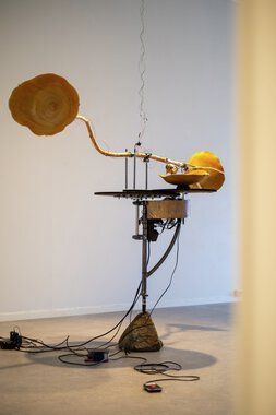 Kunstinstallasjon på Galleri ØKS.