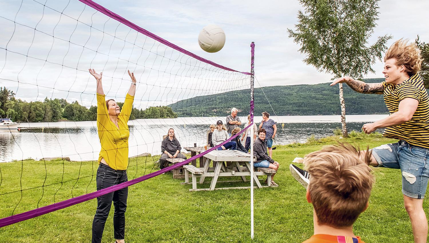 Volleyballbane på Sløvika camping