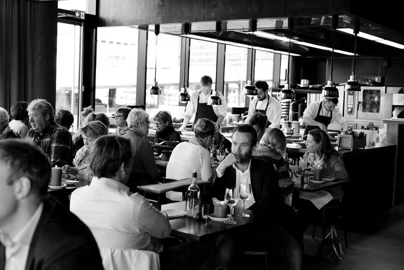 guests inside the restaurant