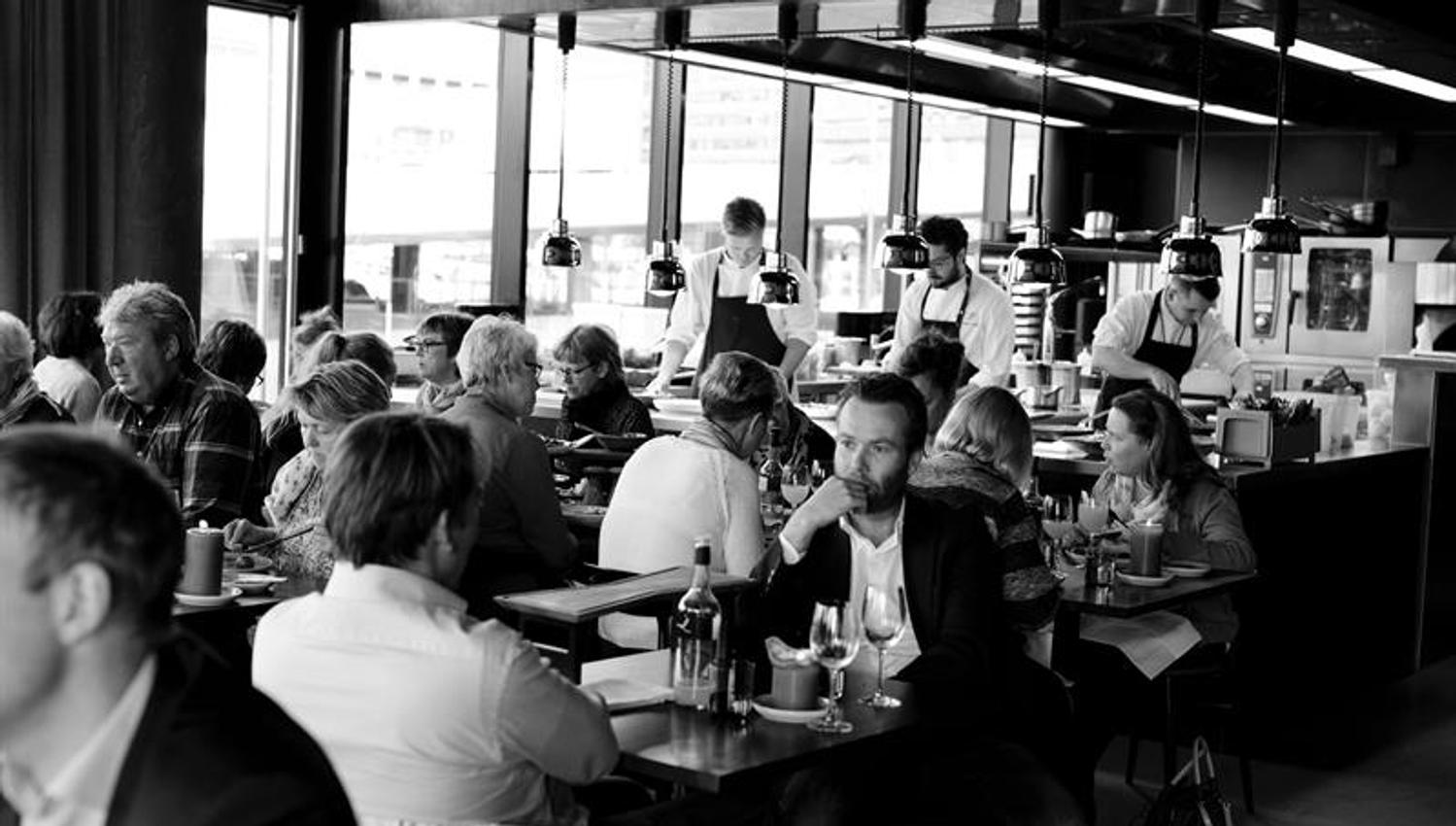 guests inside the restaurant