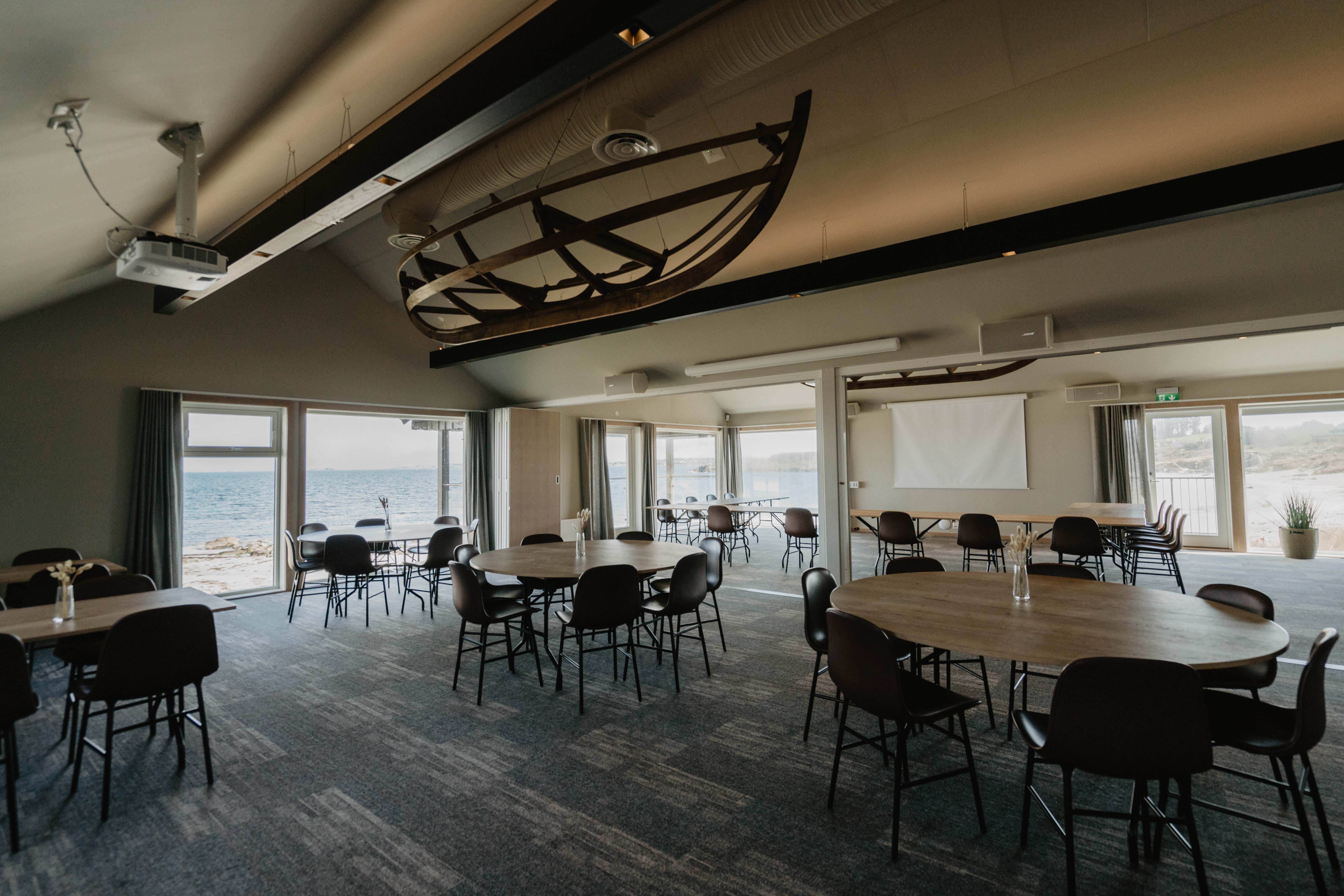 The premises have great views of the beach