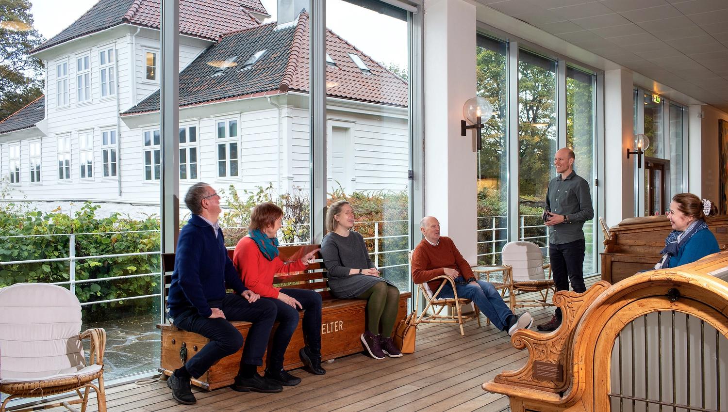 Modell av Osebergskipet - Bergens Sjøfartsmuseum