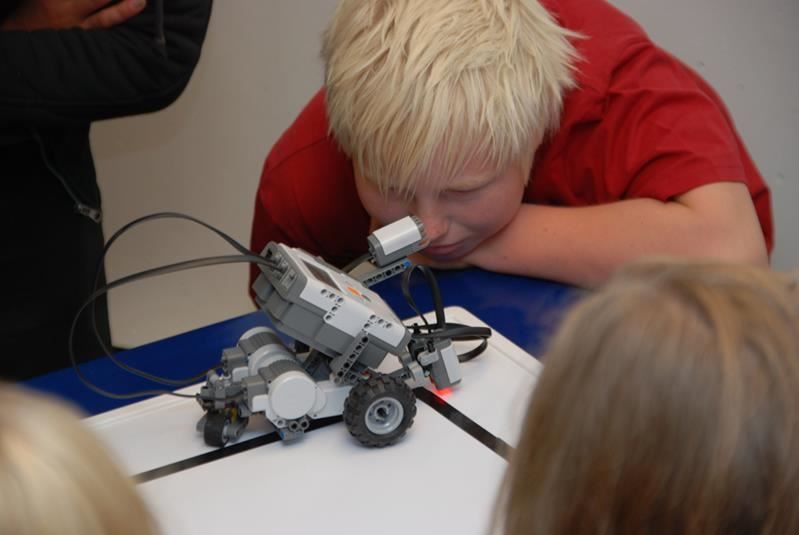 Testing out a small robot