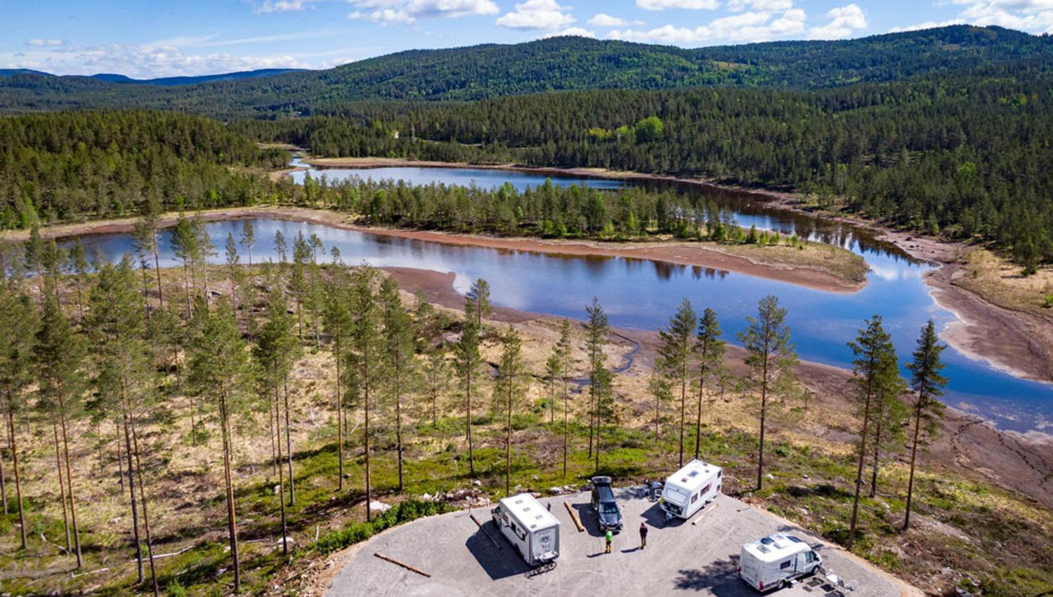 utsikt fra elgtoppen i Drangedal