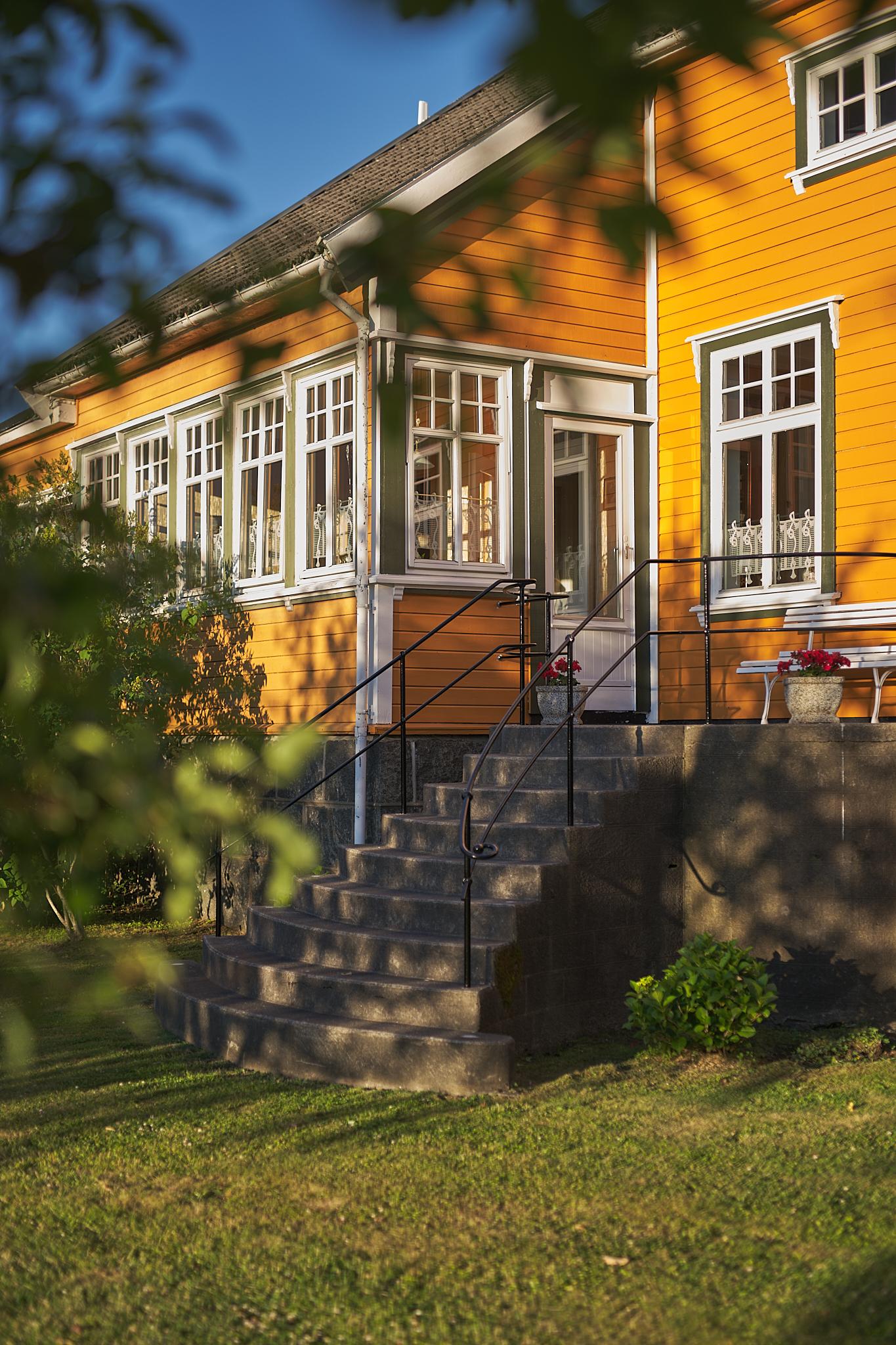 Hvasser Motell hovedbygget med fellesstue