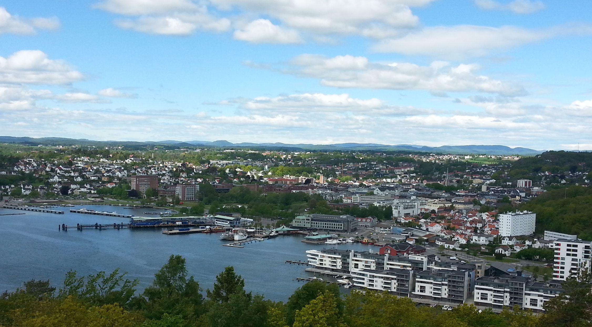 Overview of Sandefjord harbour