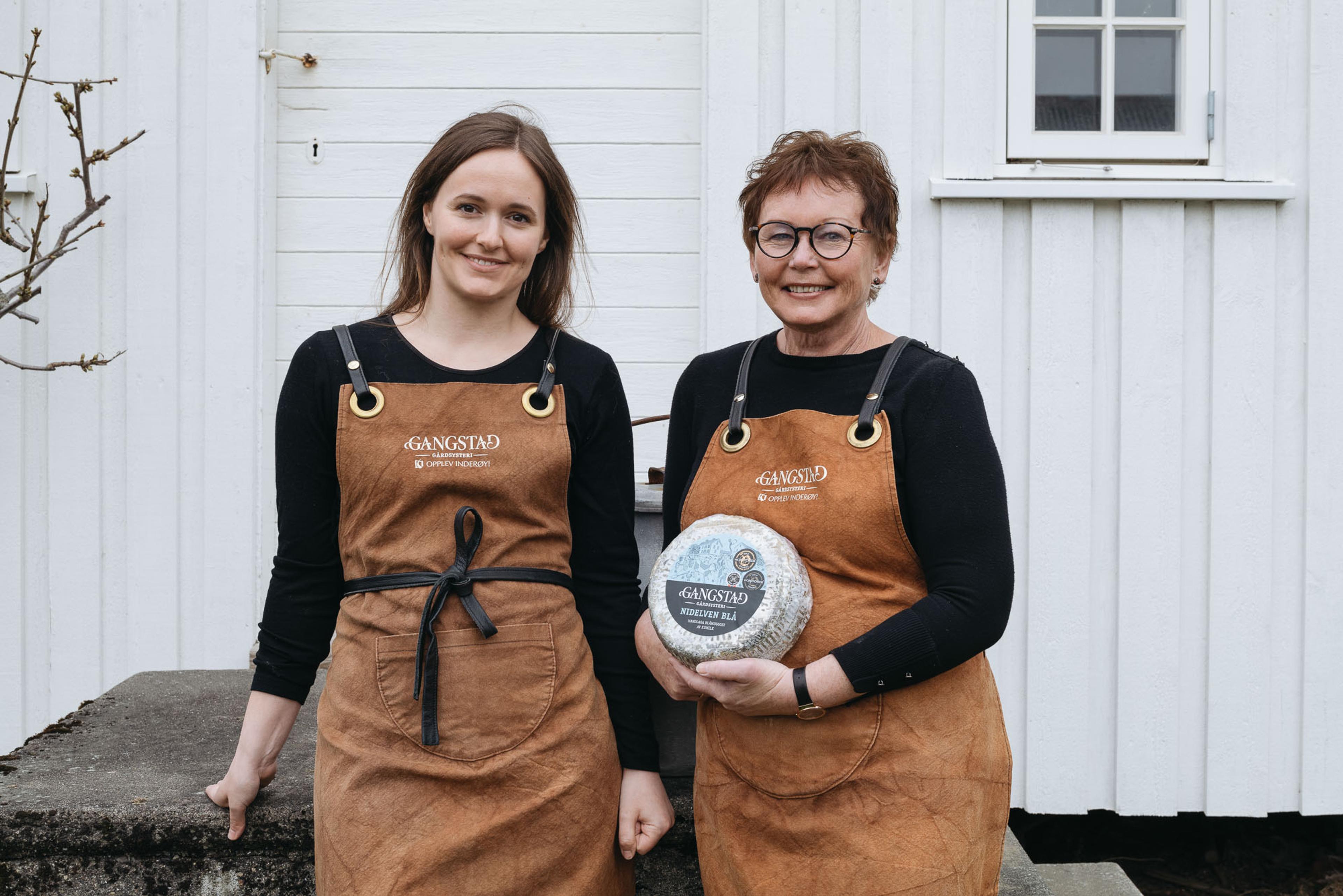 Astrid together with daughter-in-law Maren, the next generation of cheese maker at the farm
