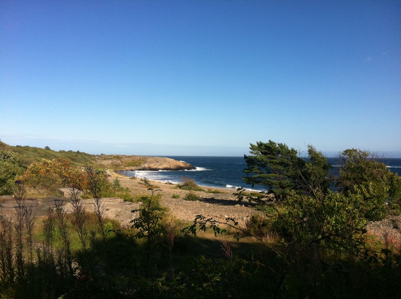 Spornessttrand på Tromøys sørkyst, rett utenfor Arendal.
Del av Raet nasjonalpark