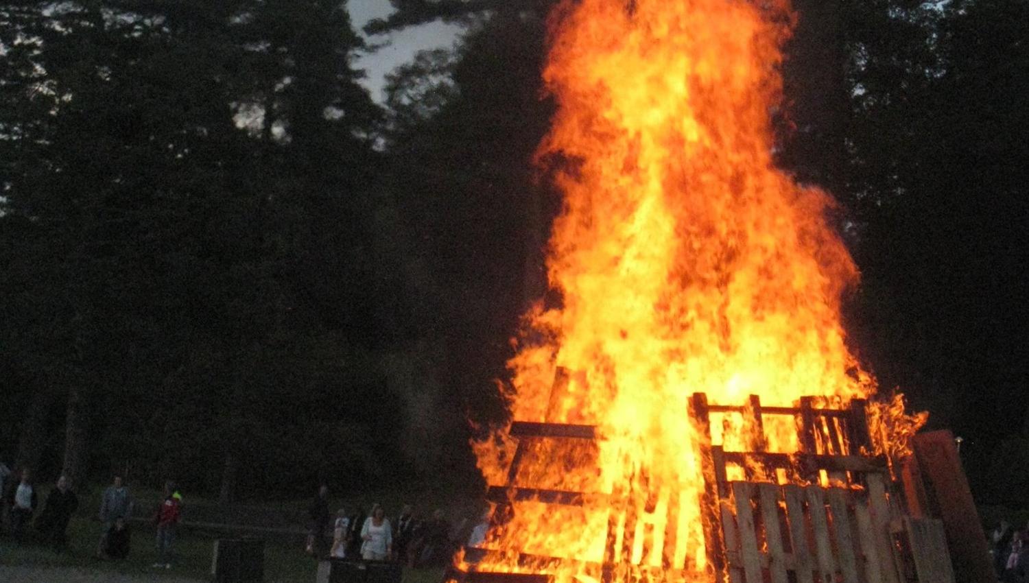 Big St. Hans bonfire at Vøra Camping
