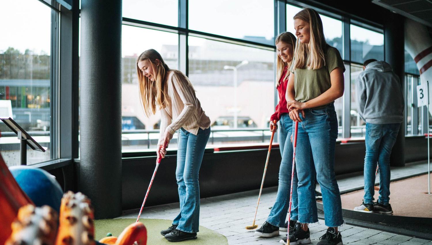 Minigolf på Vestkanten i Bergen