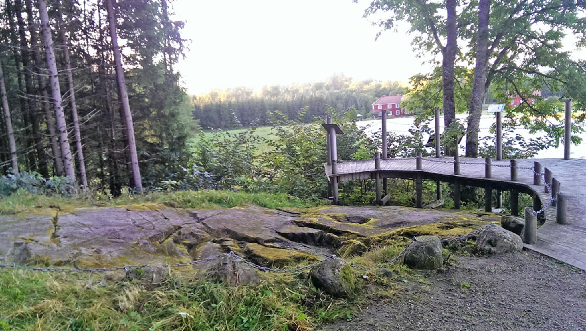 Rock carvings at Fossum