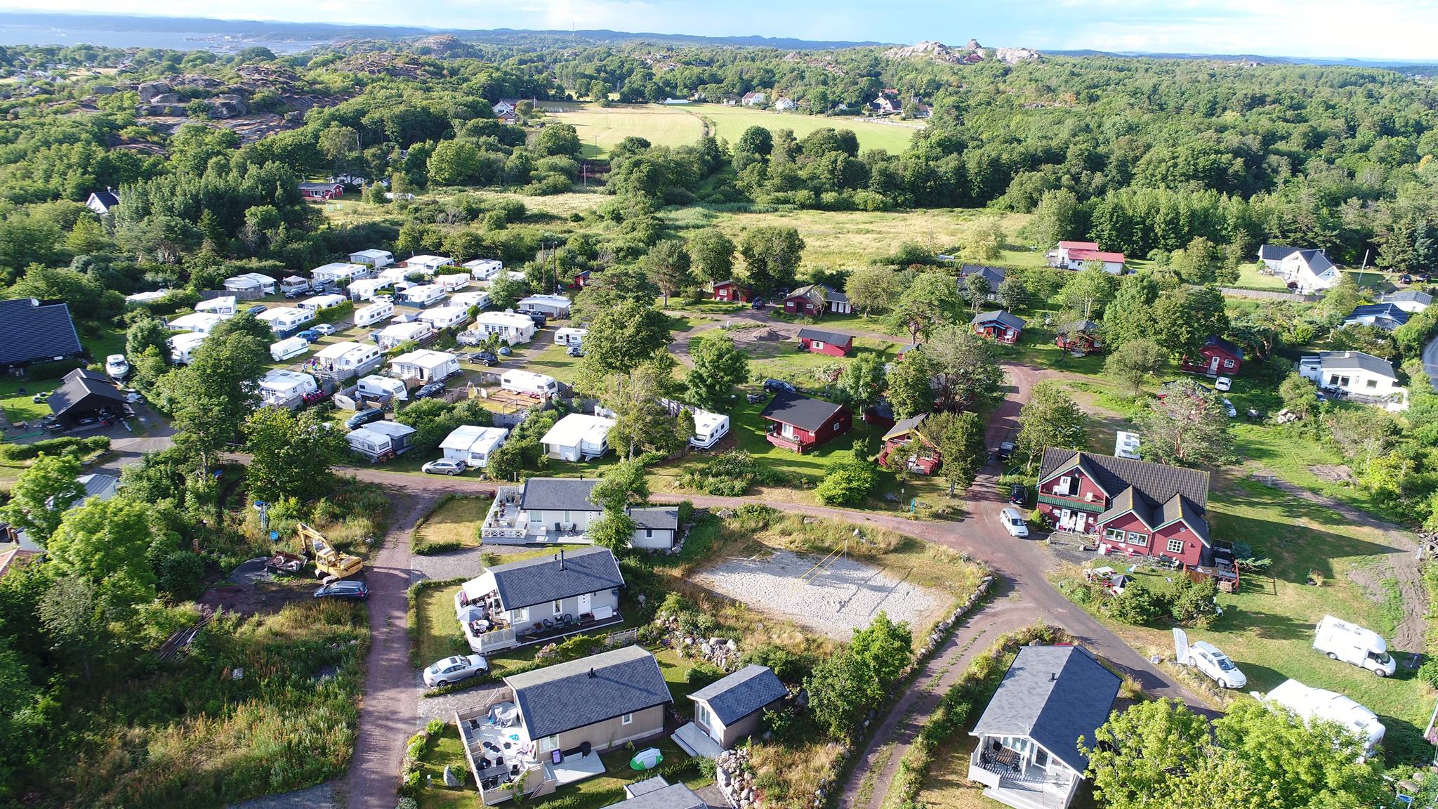 Oversiktsbilde over Verdens Ende Camping