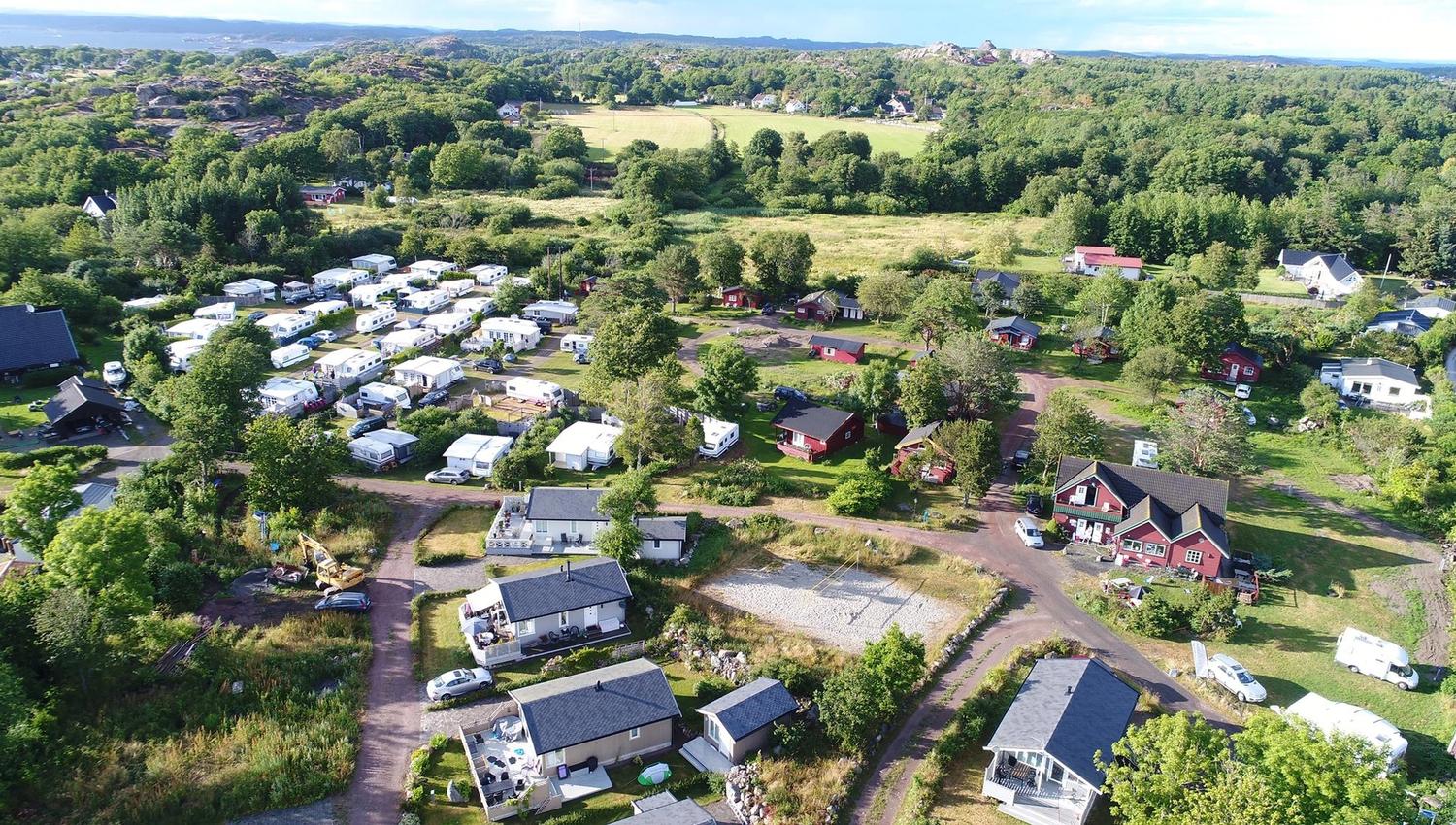 Oversiktsbilde over Verdens Ende Camping