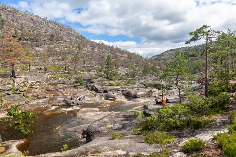 the pot holes in Nissedal
