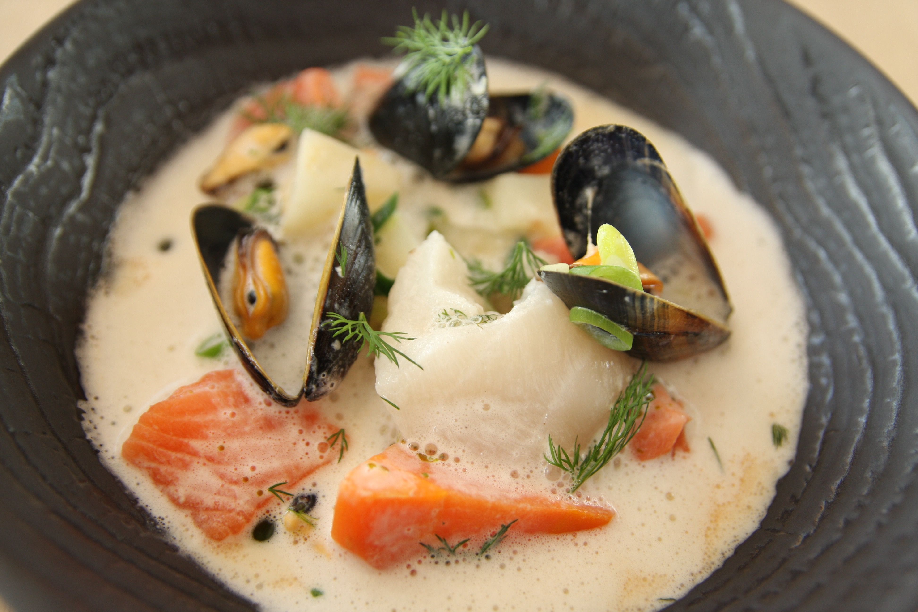 smakfulle rom fiskesuppe