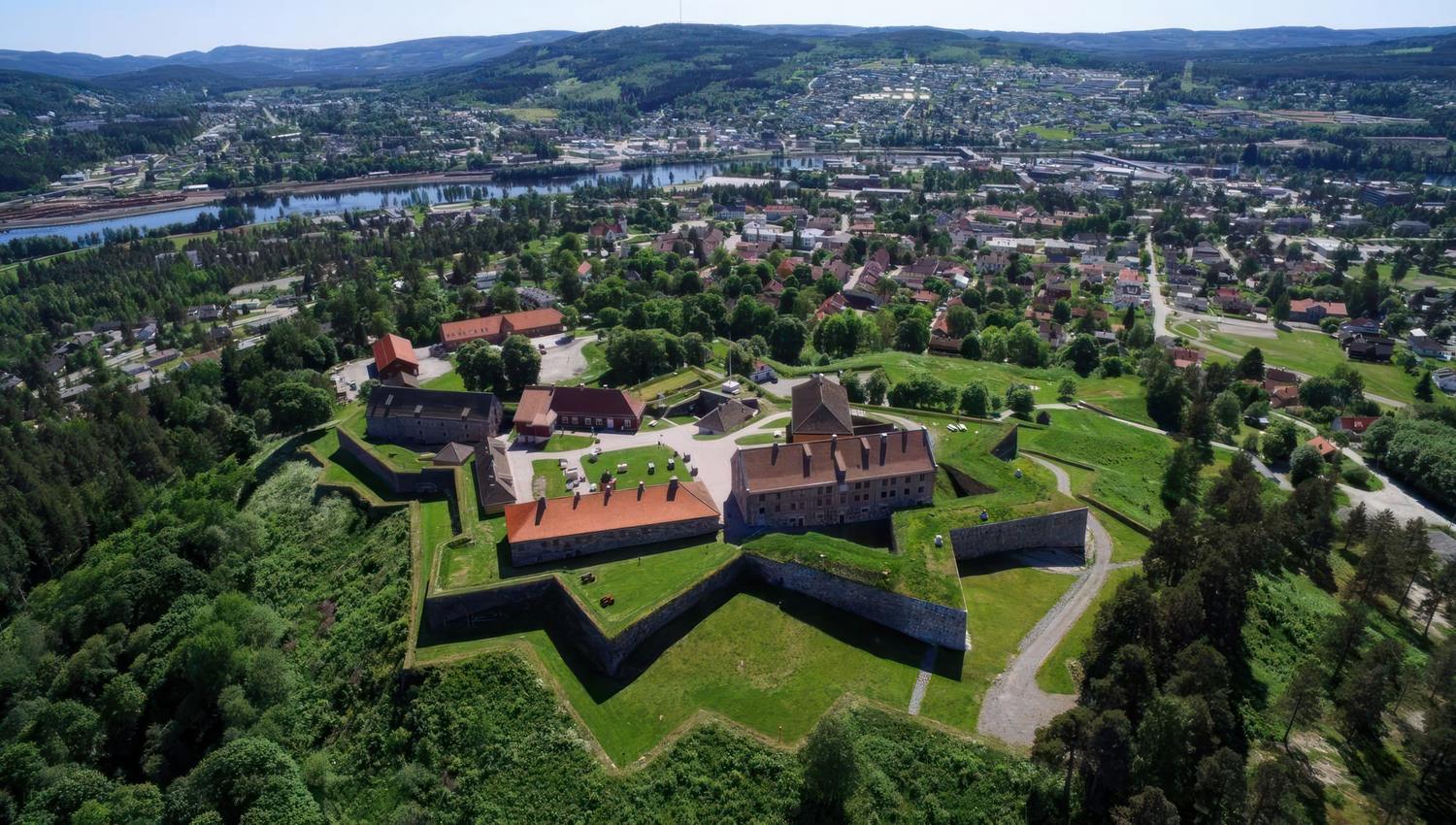 Kongsvinger Festning - Dronebilde
