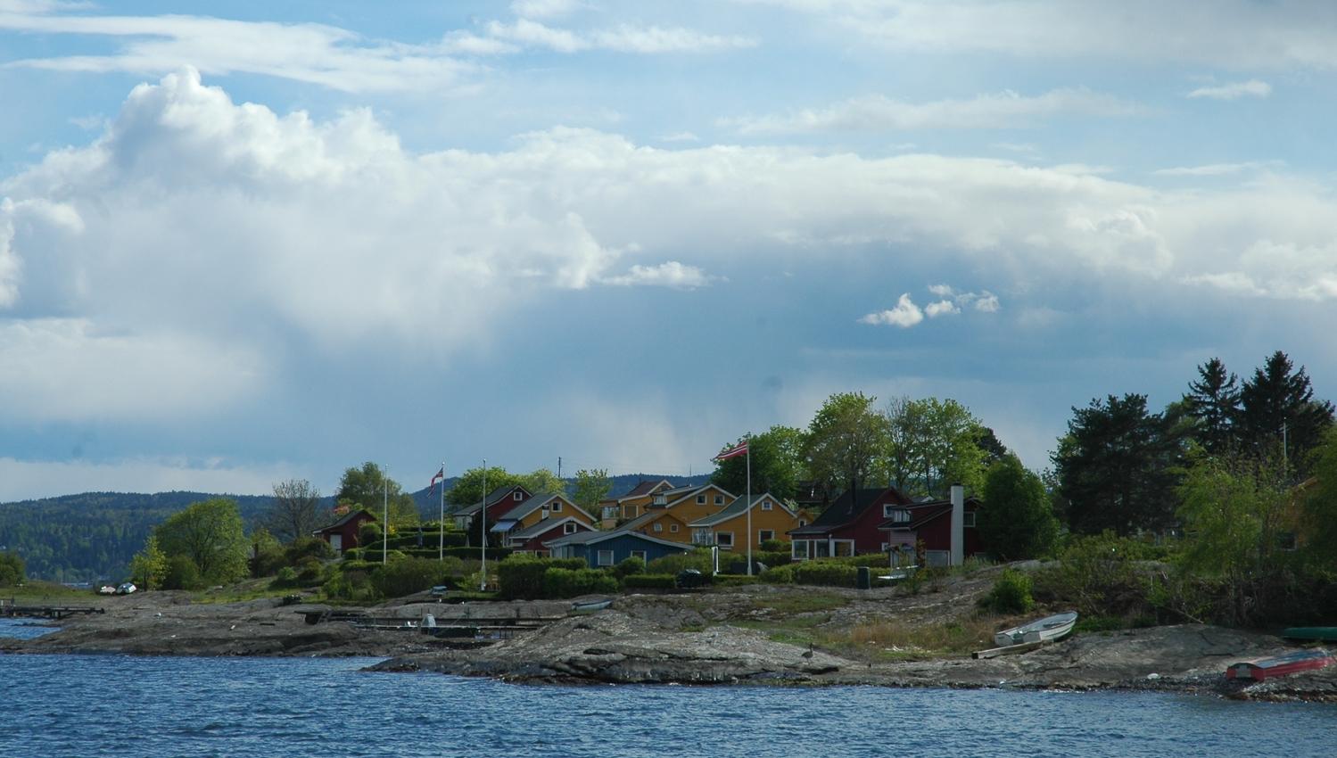Nakholmen seen from the fjord.