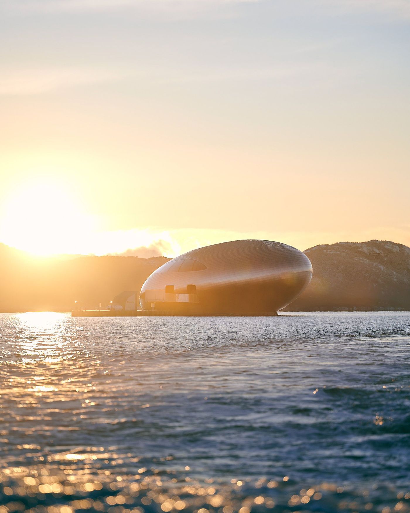 Salmon Eye i solnedgang