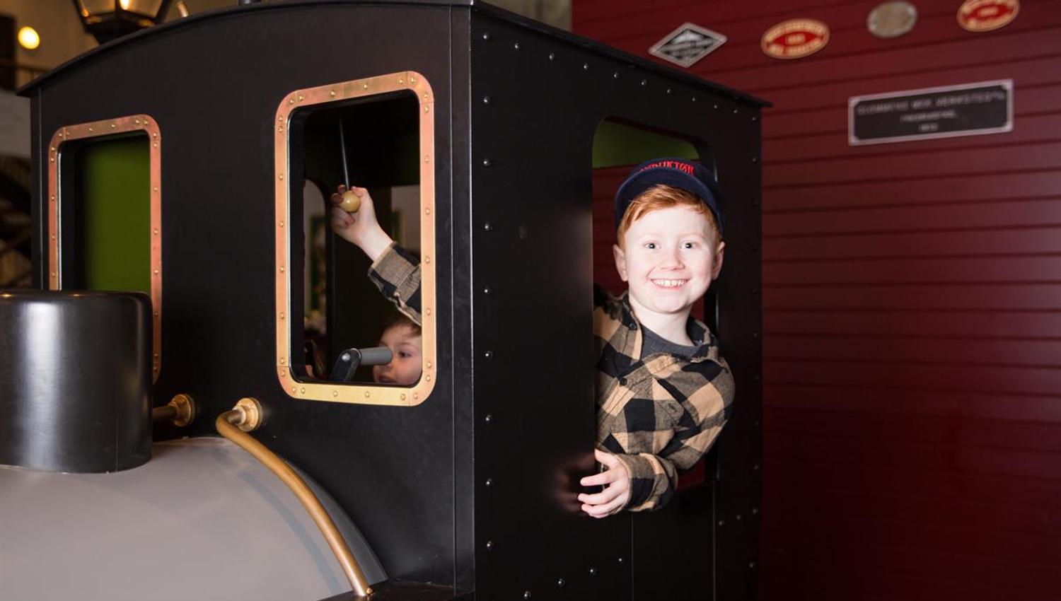 Lokfører på Norsk Jernbanemuseum