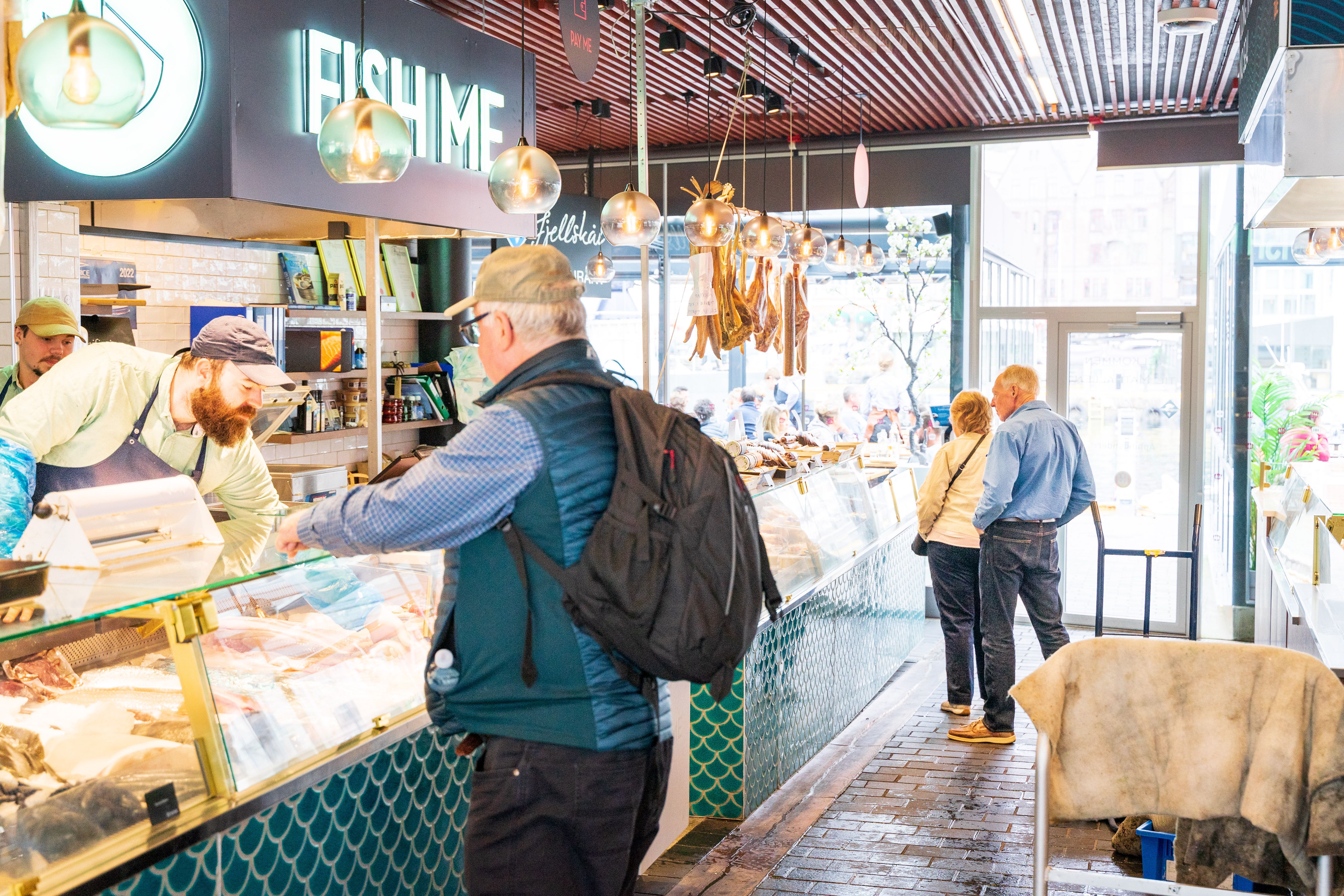 Mathallen på Fisketorget i Bergen