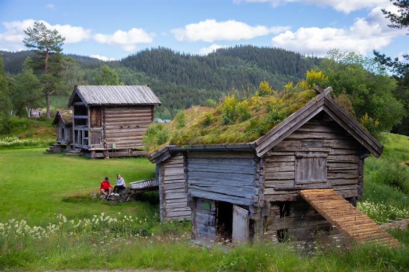 Vest-Telemark museum Eidsborg, bygdetunet ved Uppistog Vindlaus.