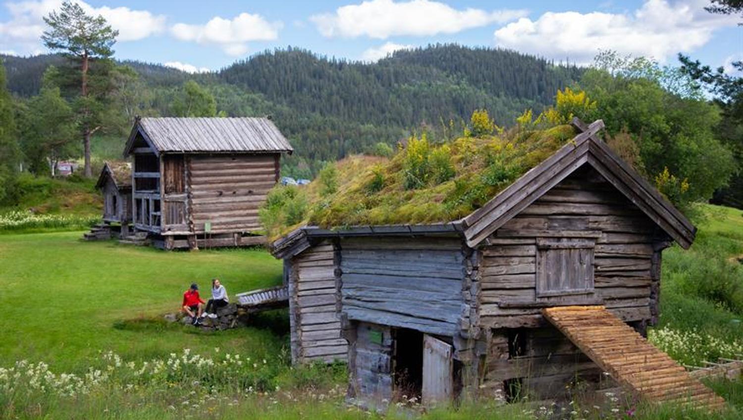 Vest-Telemark museum Eidsborg, bygdetunet ved Uppistog Vindlaus.