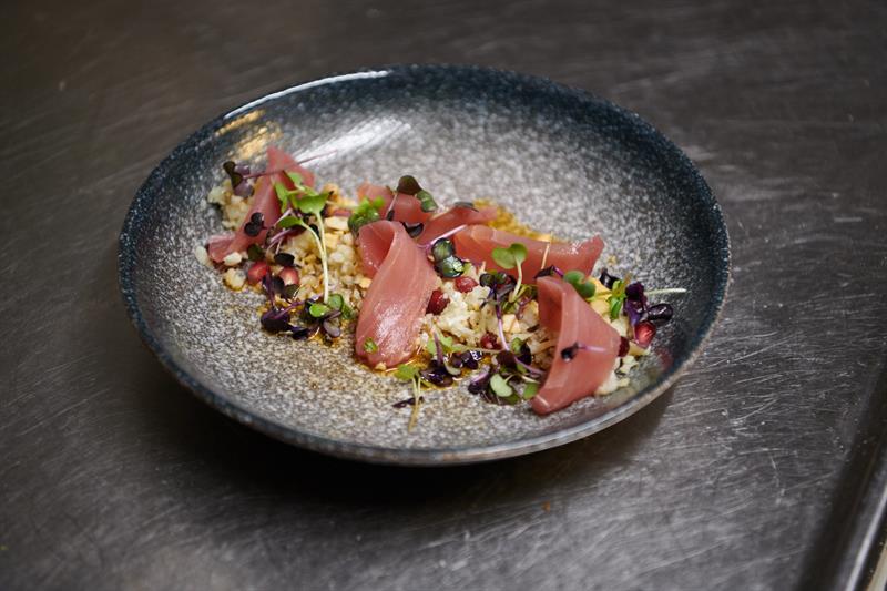 Detail of dish.