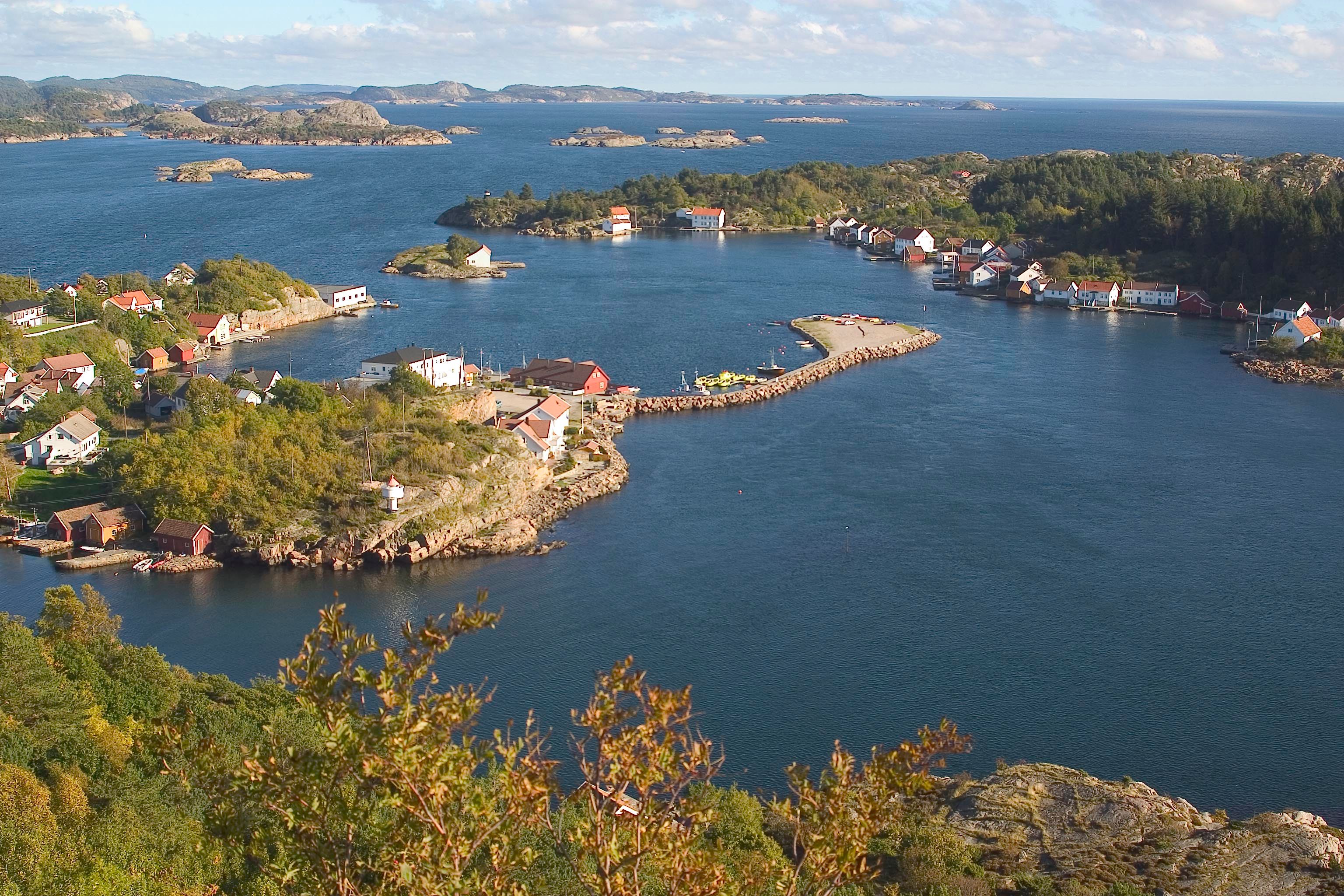 Utsikt mot vannet