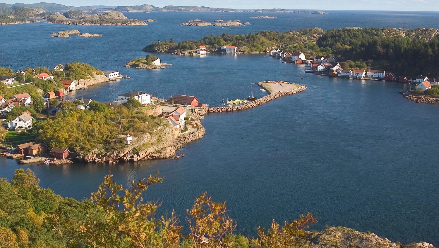 Utsikt mot vannet