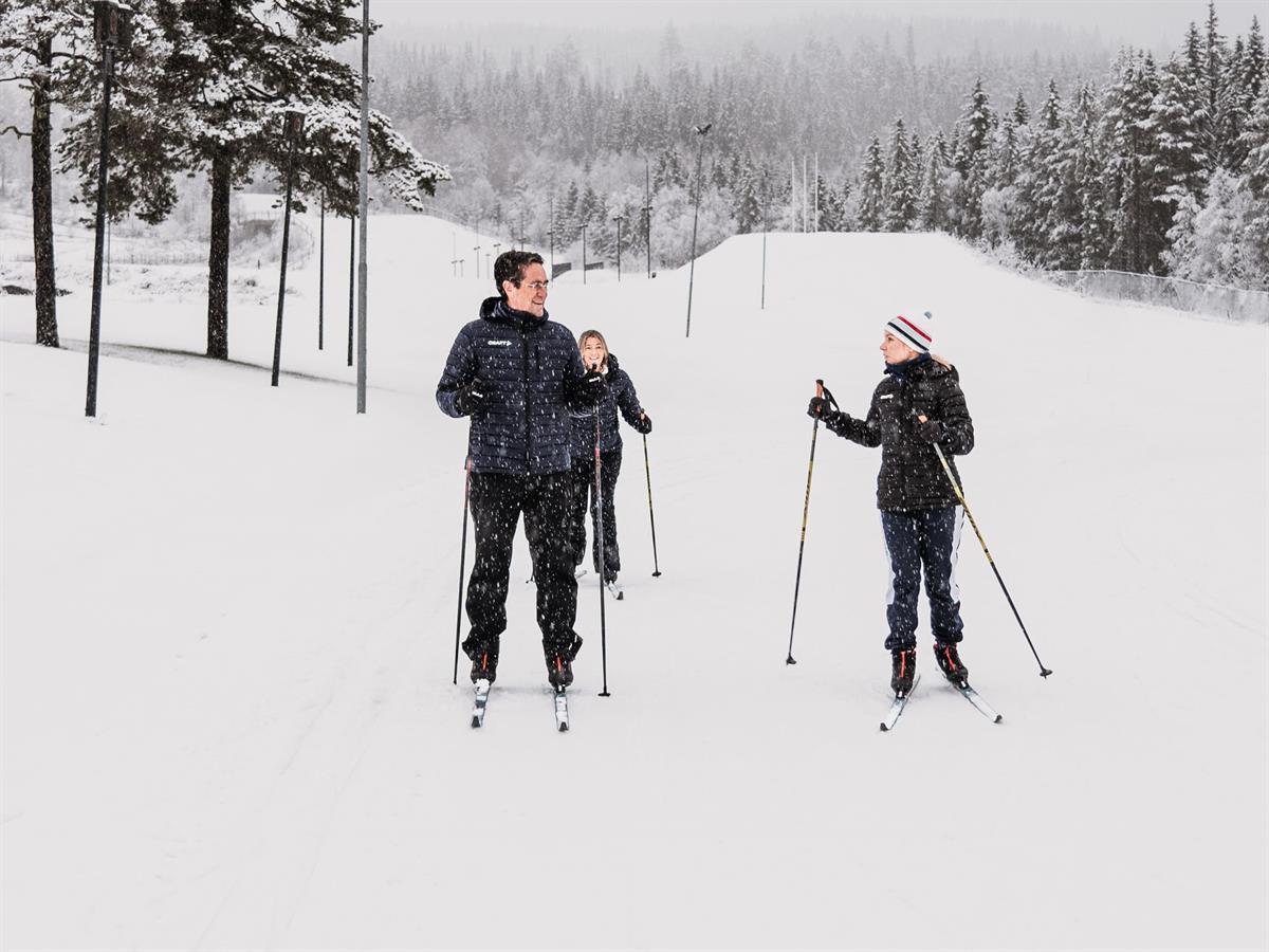 Try cross-country skiing in the iconic Olympic trails at Birkebeiner Stadium
