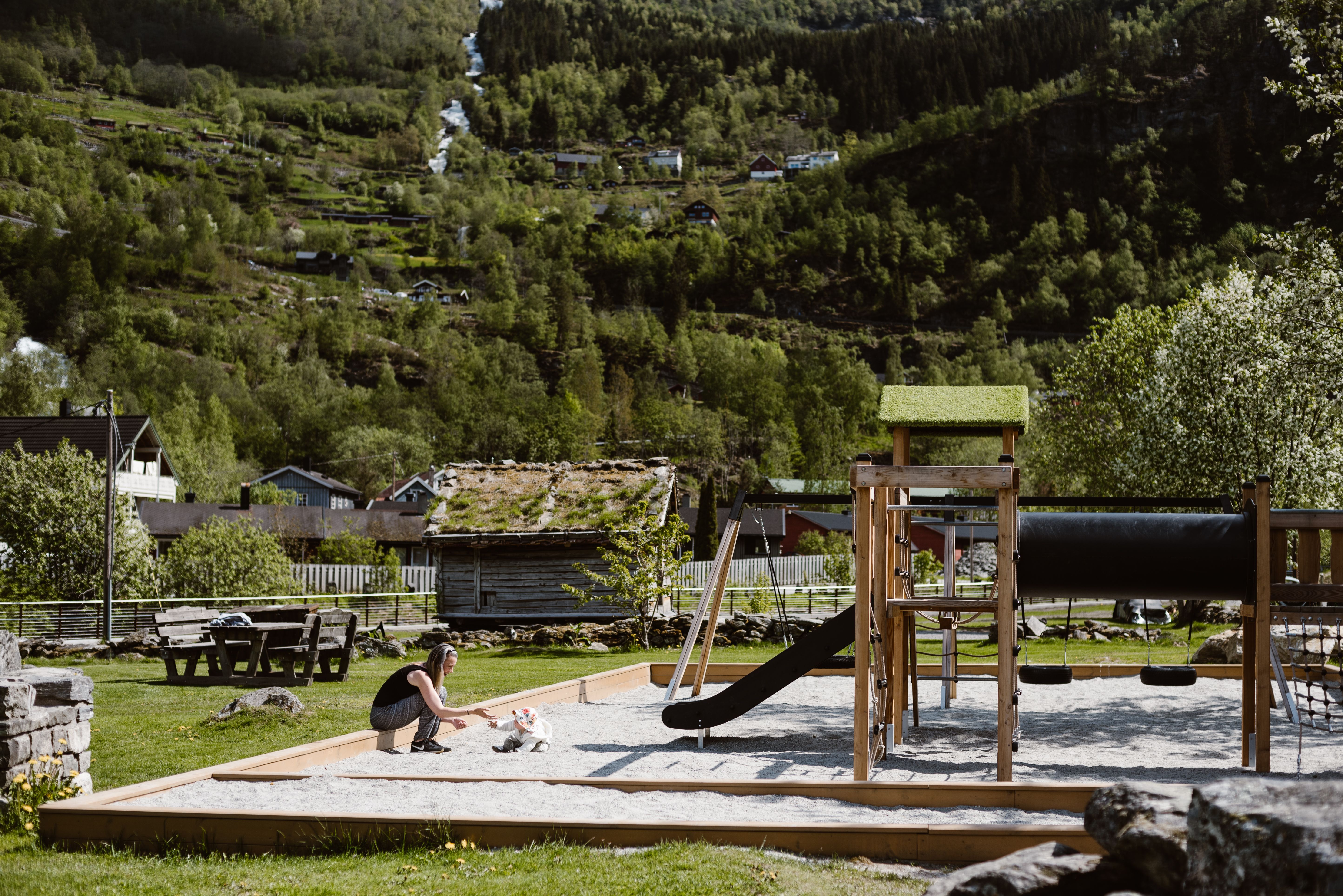Uteareal ved Norsk Fjordsenter