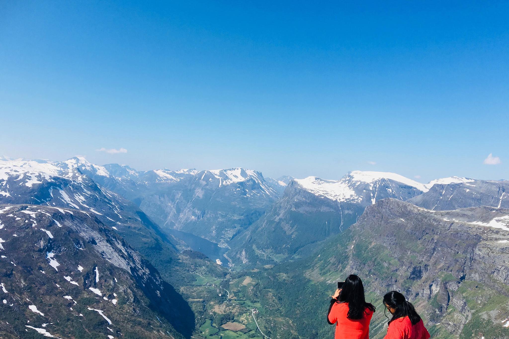 Utsikt over Geirangerfjorden