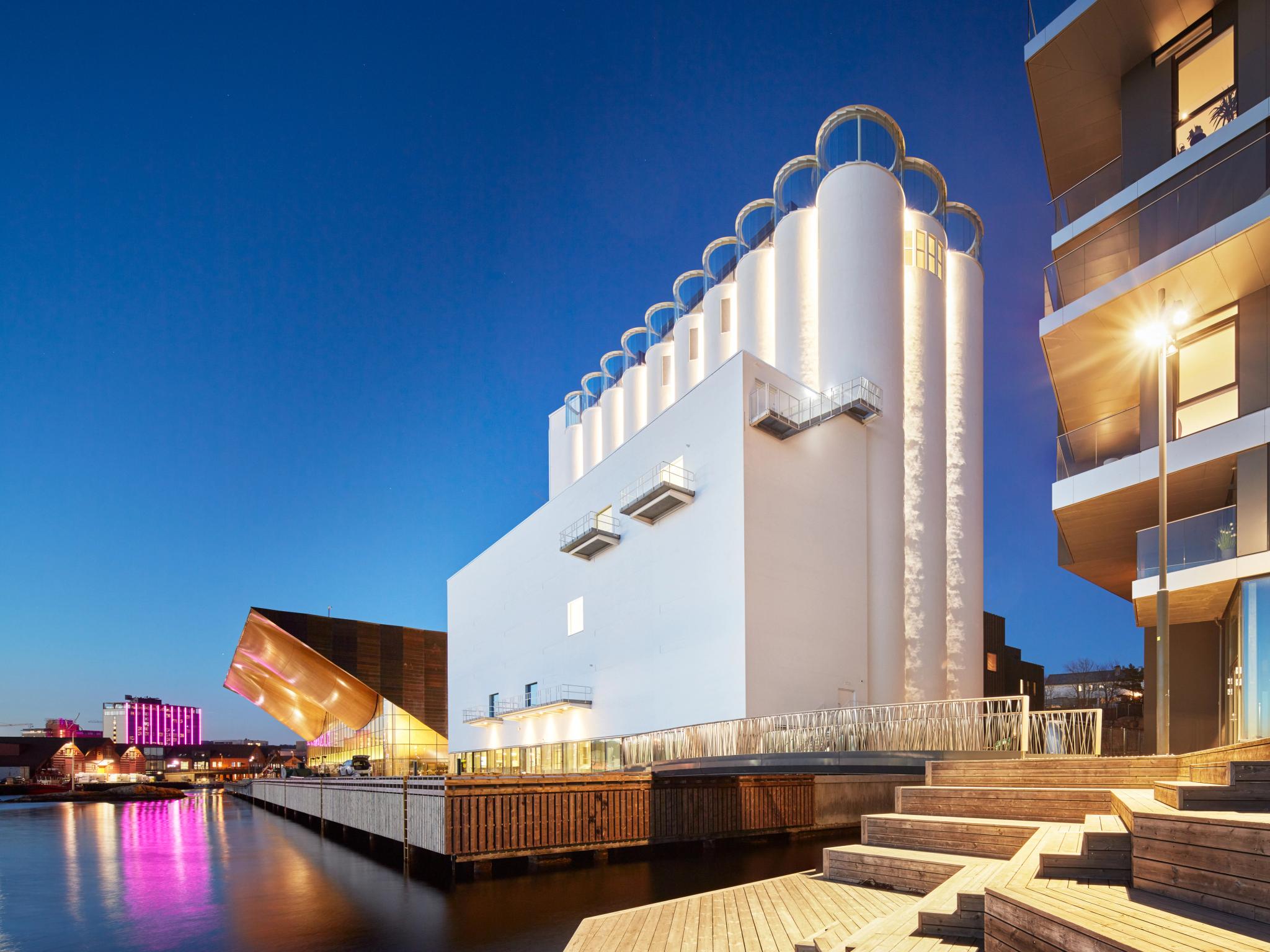Kunstsilo - The art silo at Odderøya island in Kristiansand, Southern Norway