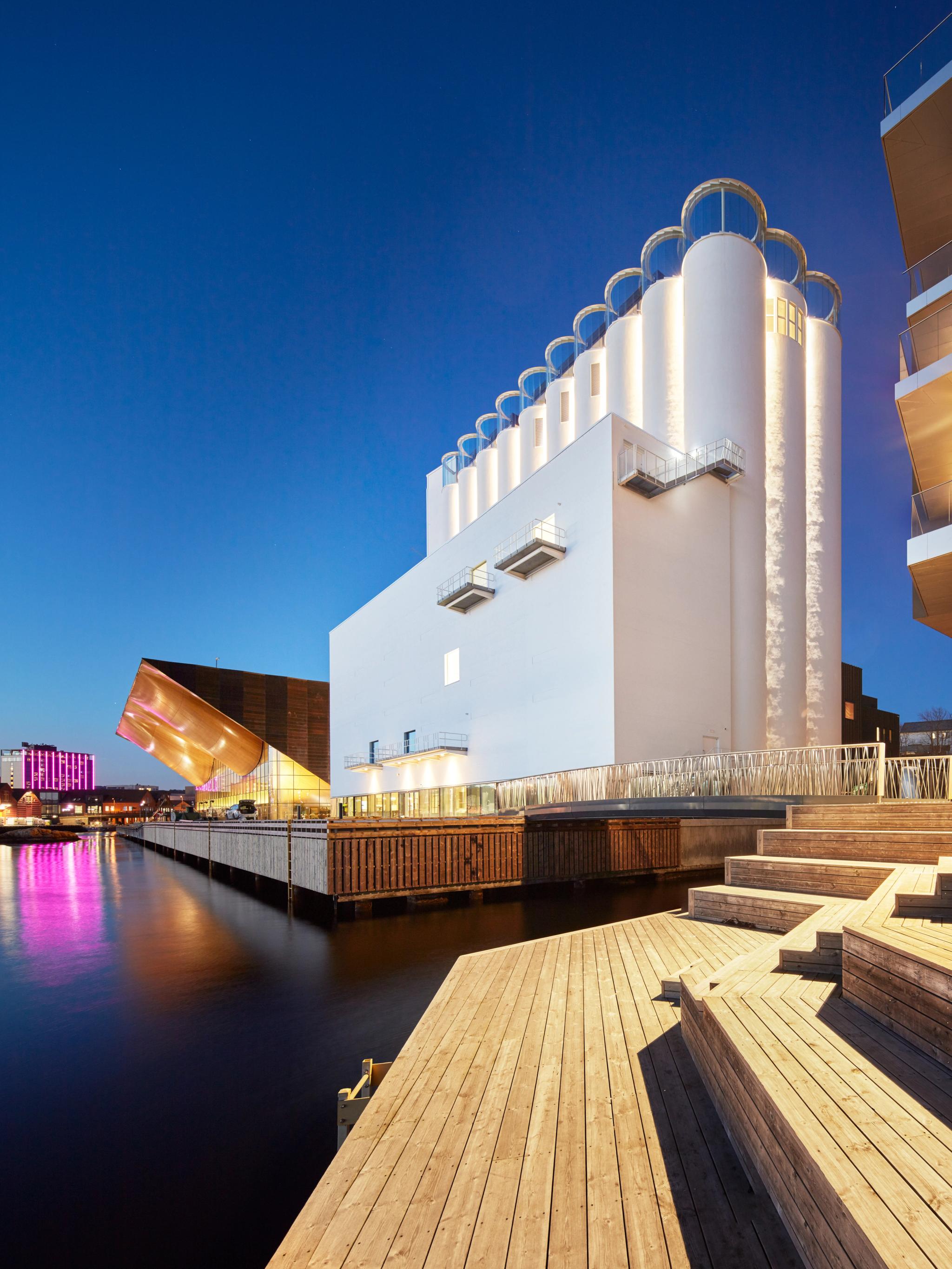 Kunstsilo - The art silo at Odderøya island in Kristiansand, Southern Norway
