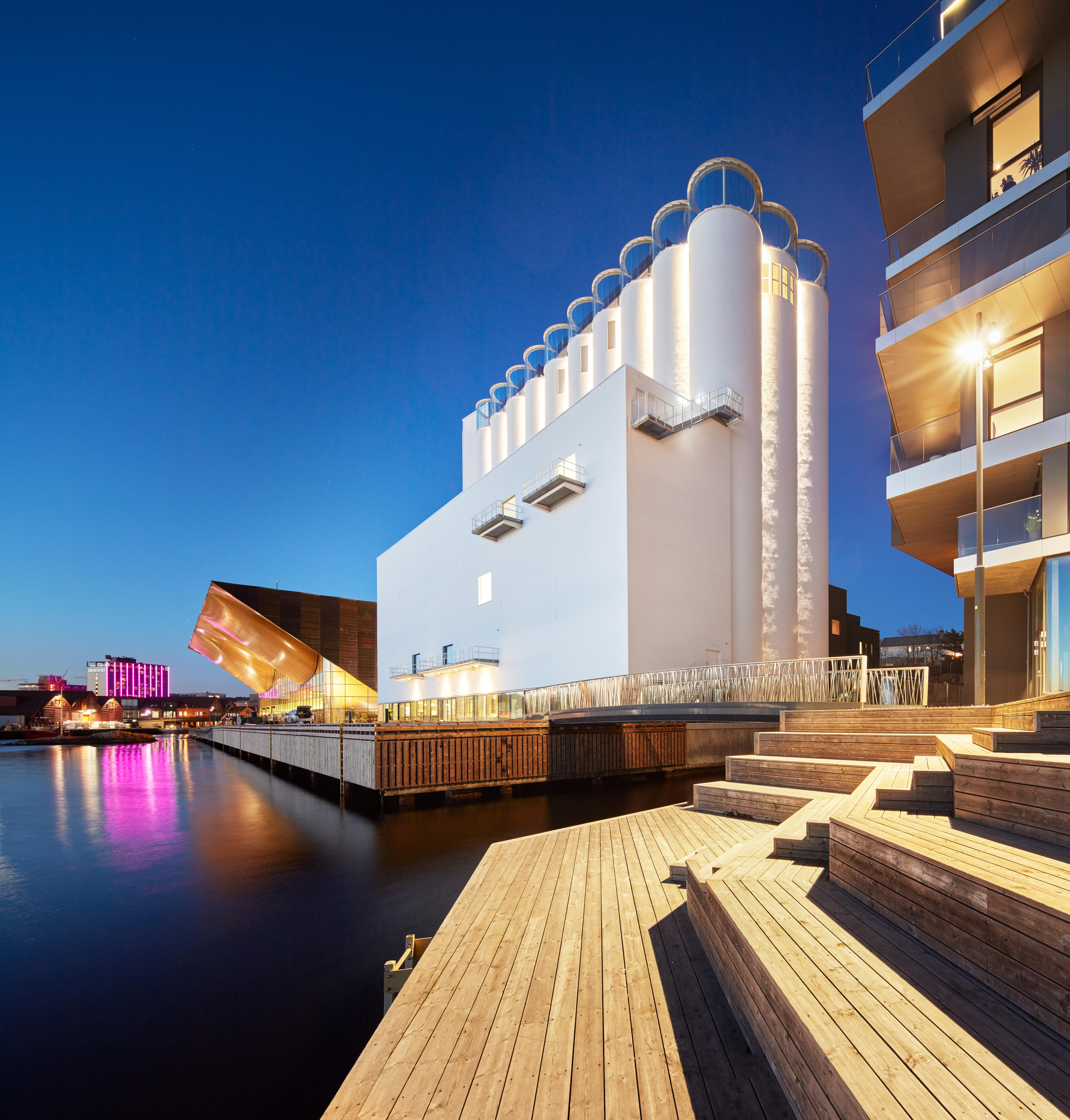 Kunstsilo - The art silo at Odderøya island in Kristiansand, Southern Norway
