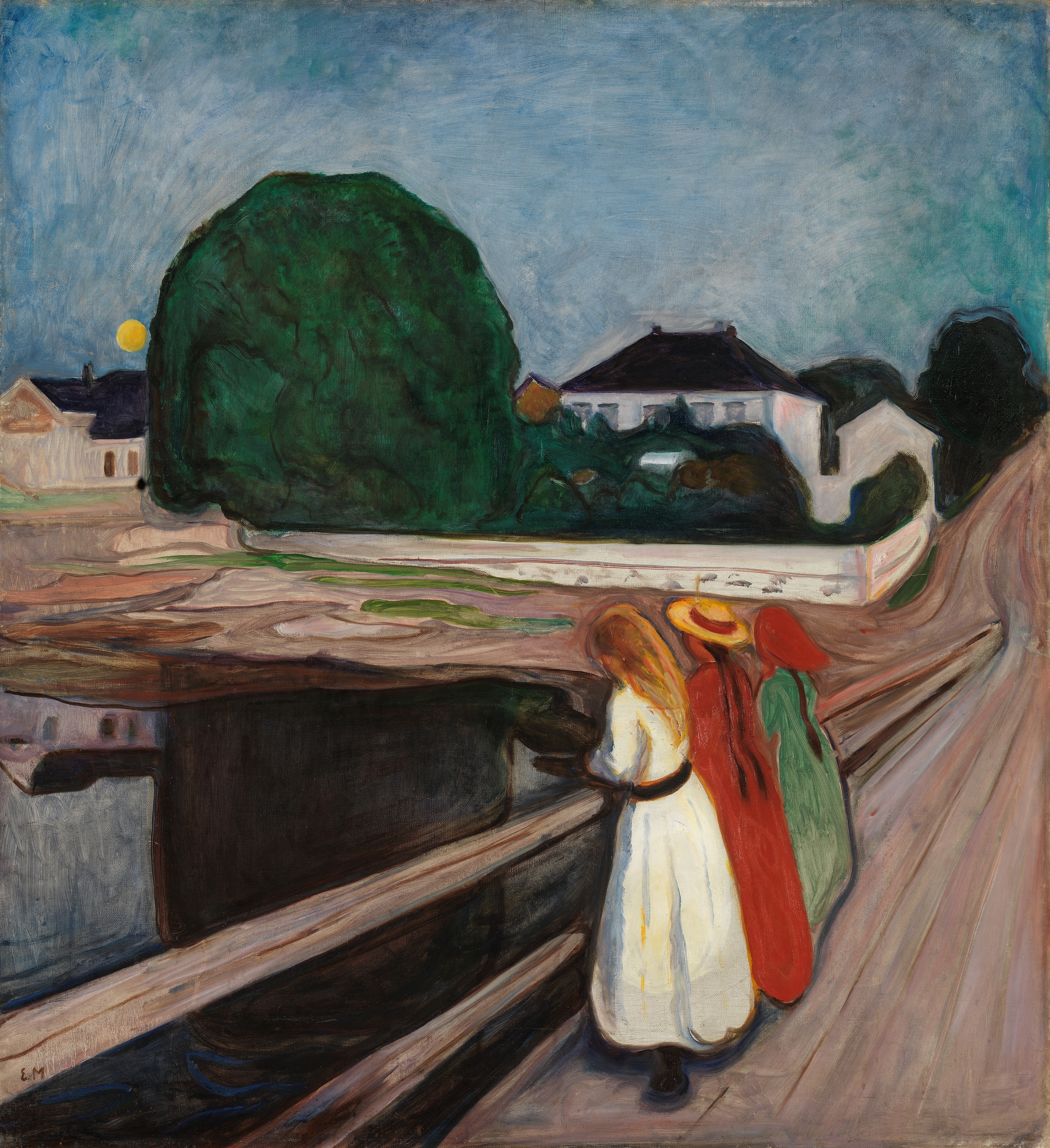 “The Girls on the Bridge”, Edvard Munch (1901)