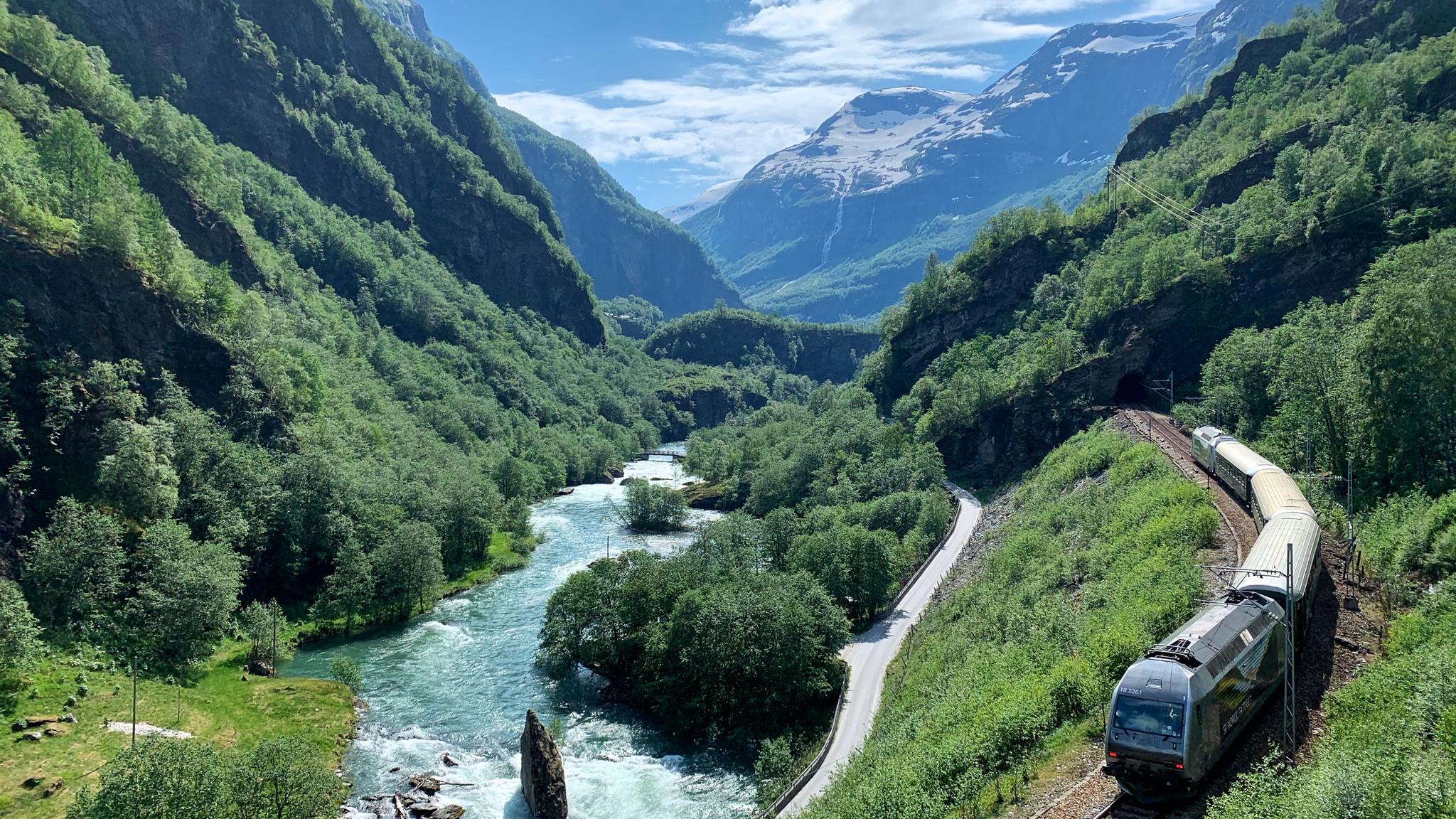 The Flåm Railway in Flåmsdalen