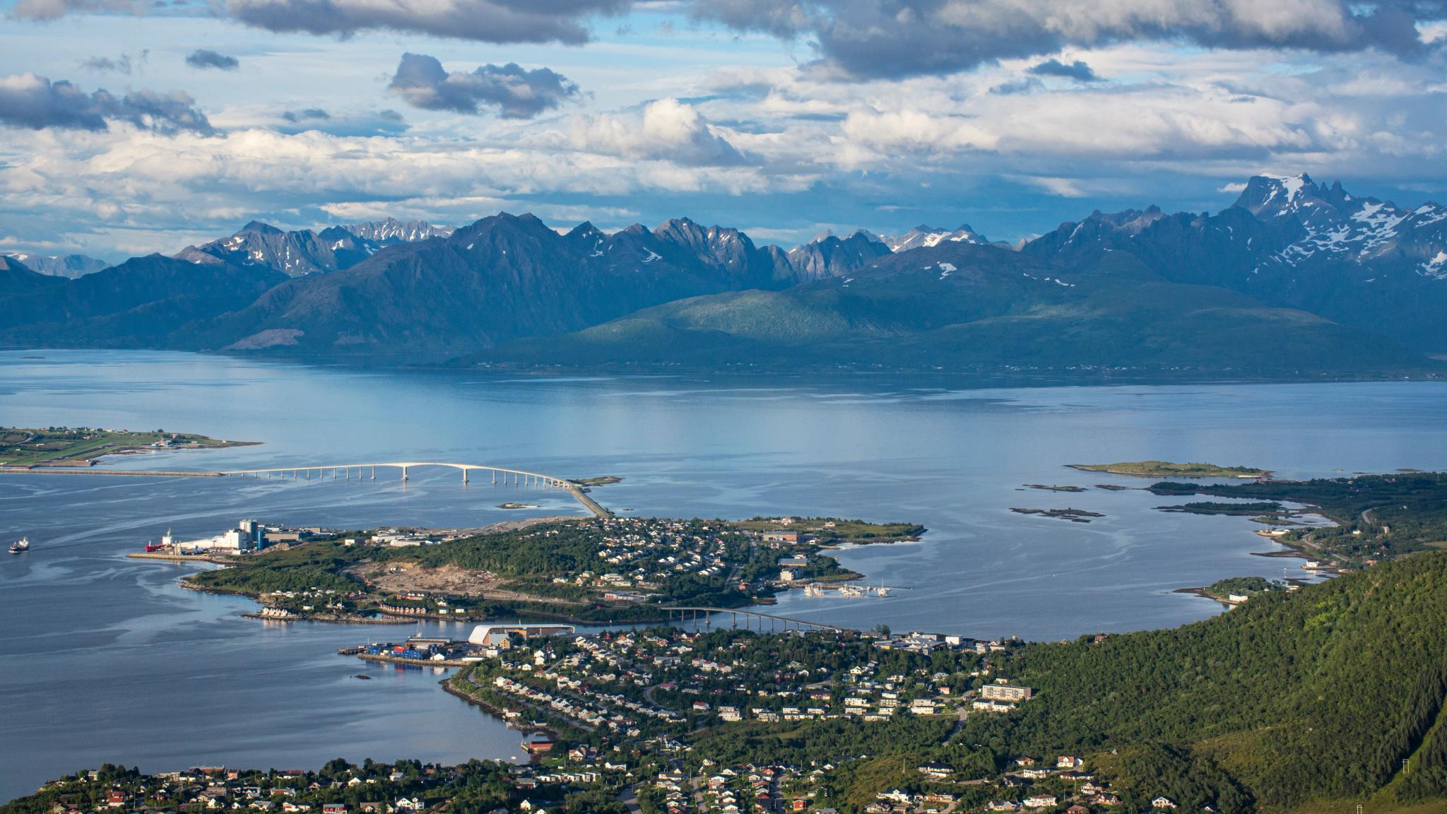 Stokmaknes in Vesterålen, Northern Norway