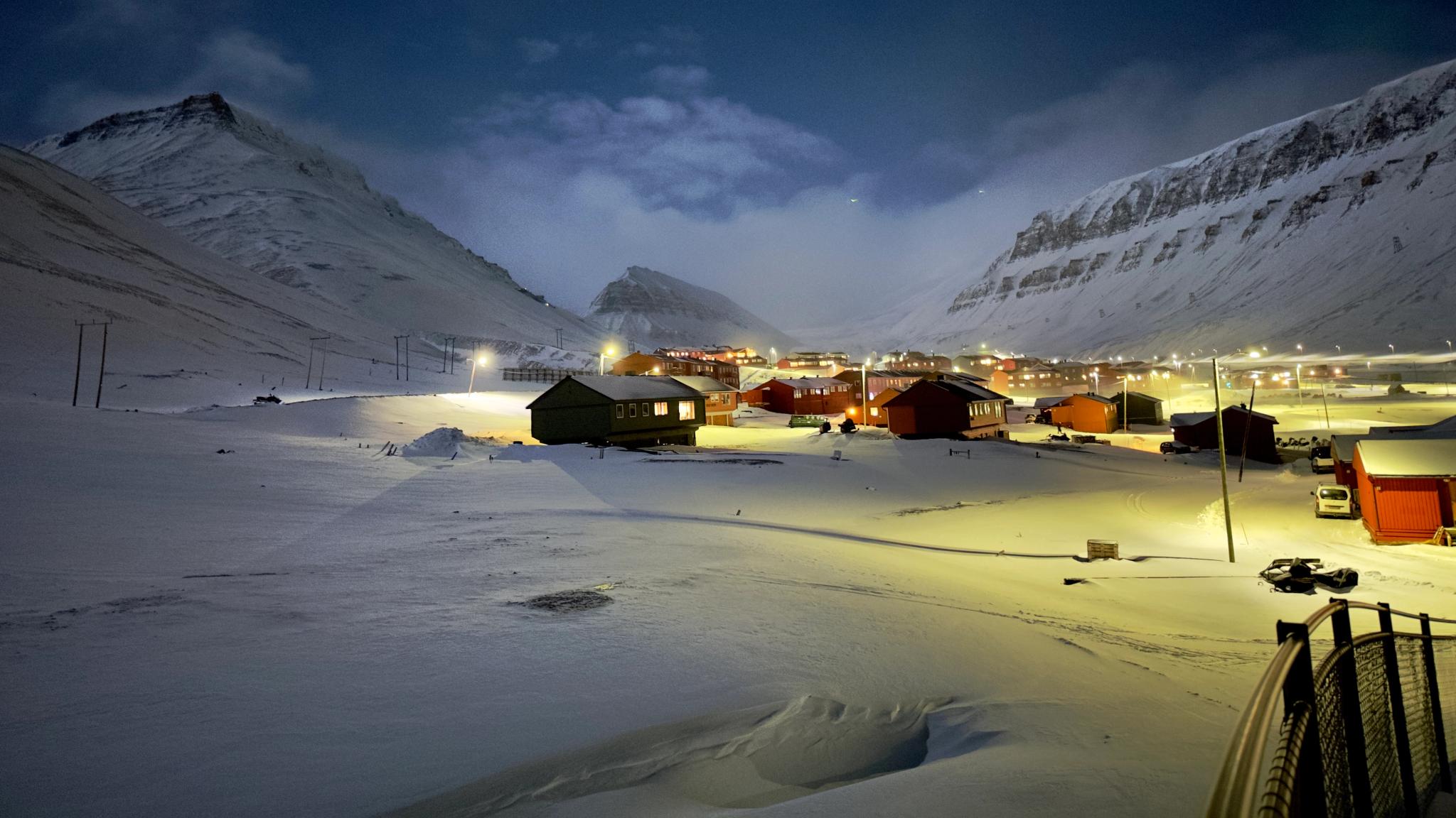 Tree houses and big, white mountains
