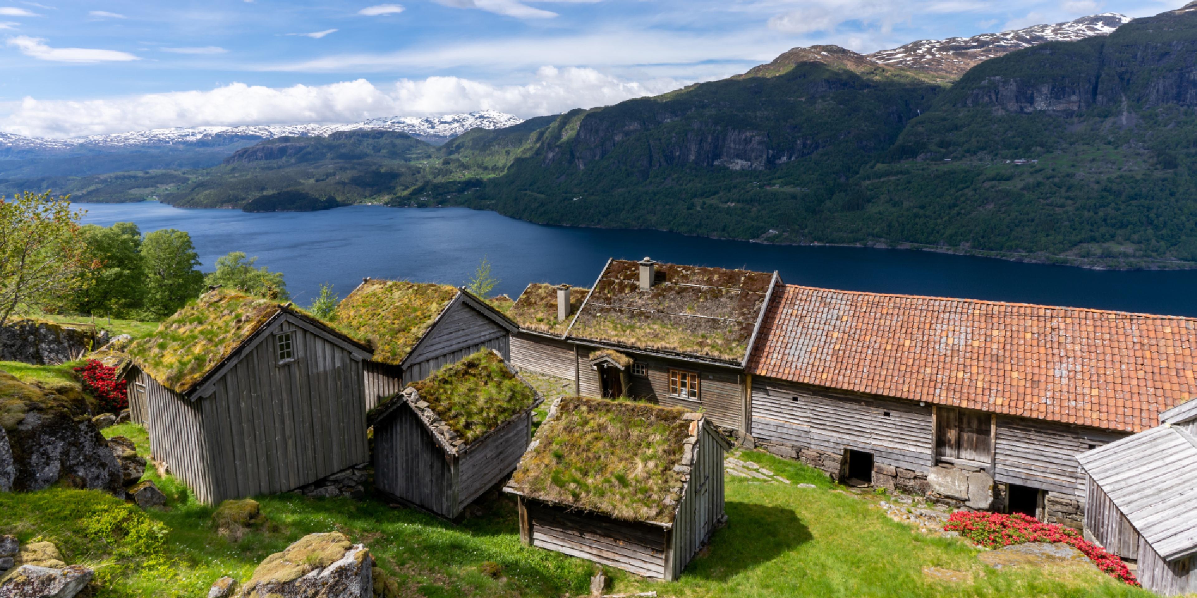 A view of Litunet in Suldal, Ryfylke, Fjord-Norway.